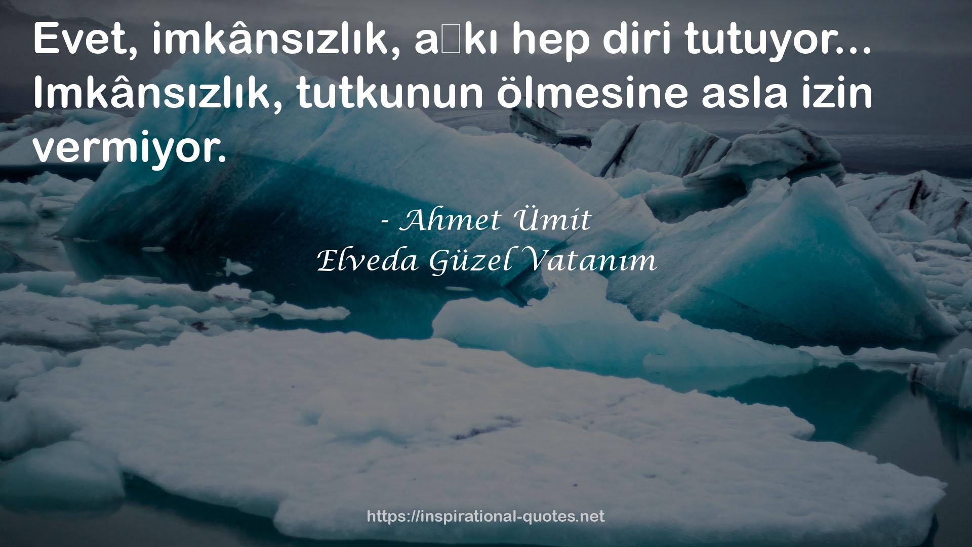 Elveda Güzel Vatanım QUOTES