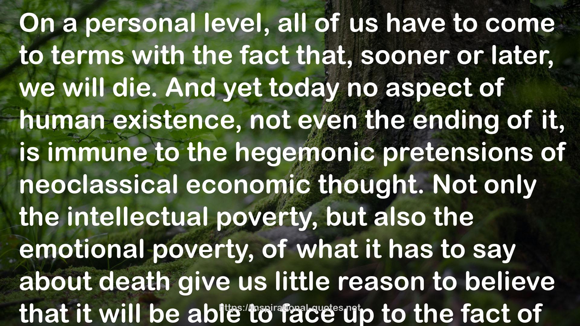 Economy and the Future: A Crisis of Faith QUOTES