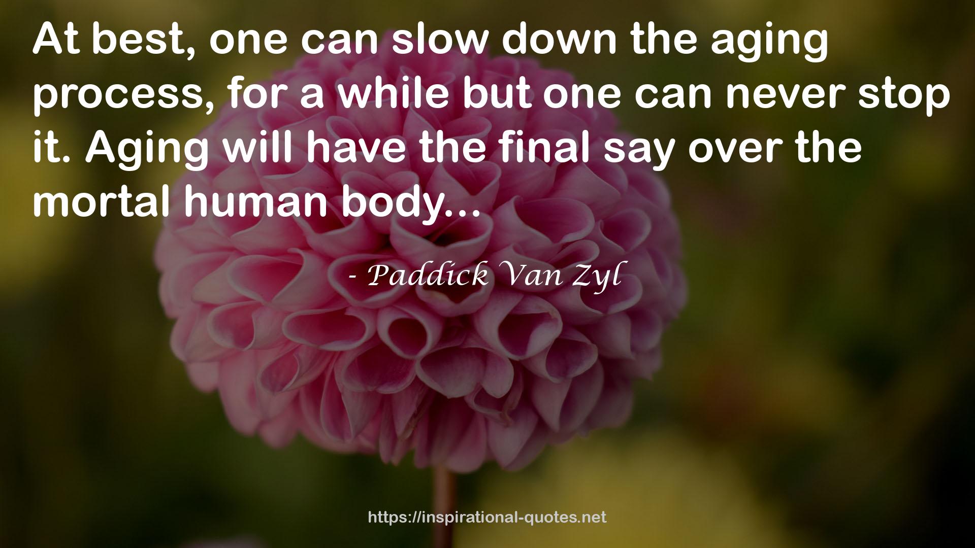 Paddick Van Zyl QUOTES