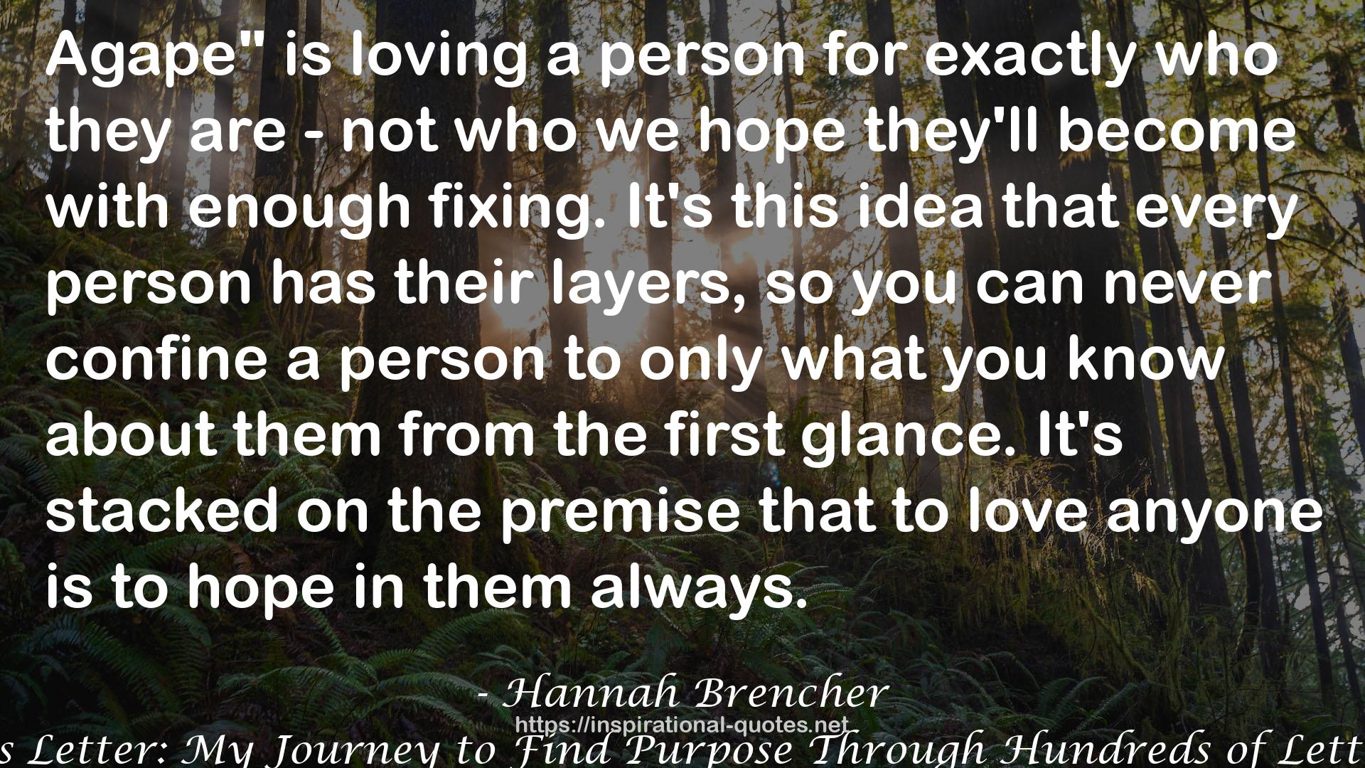 Hannah Brencher QUOTES