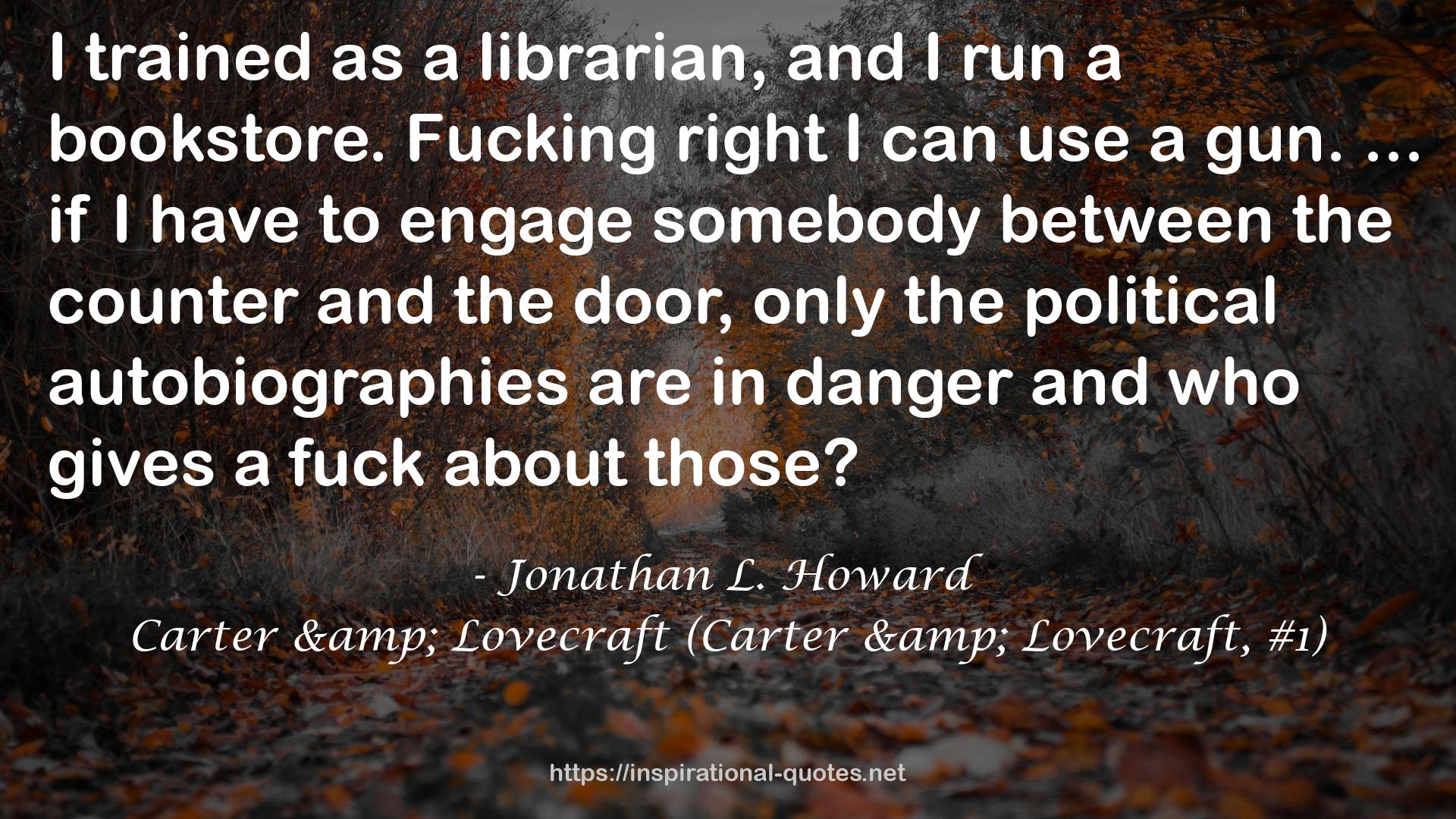 Carter & Lovecraft (Carter & Lovecraft, #1) QUOTES