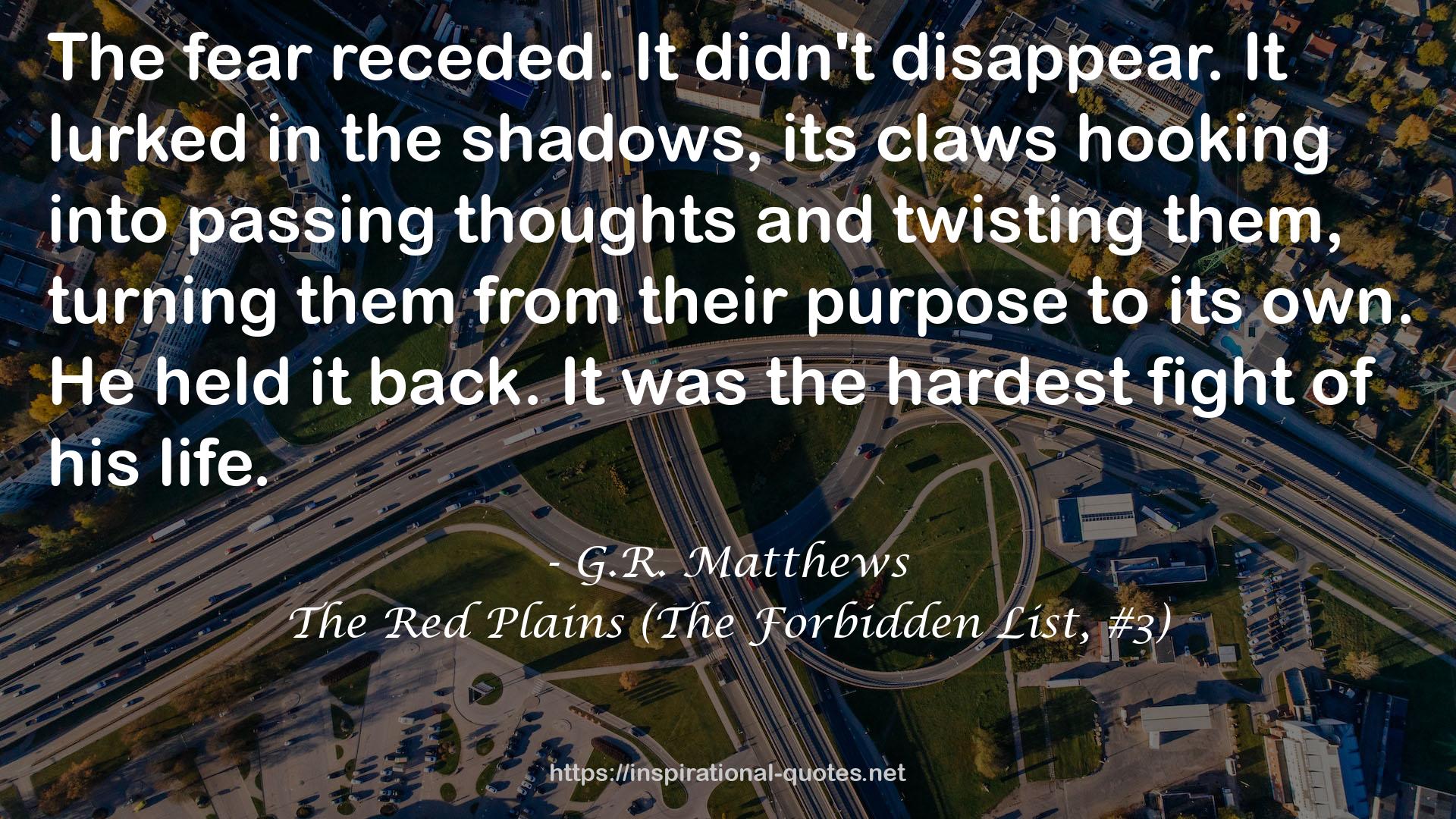 The Red Plains (The Forbidden List, #3) QUOTES