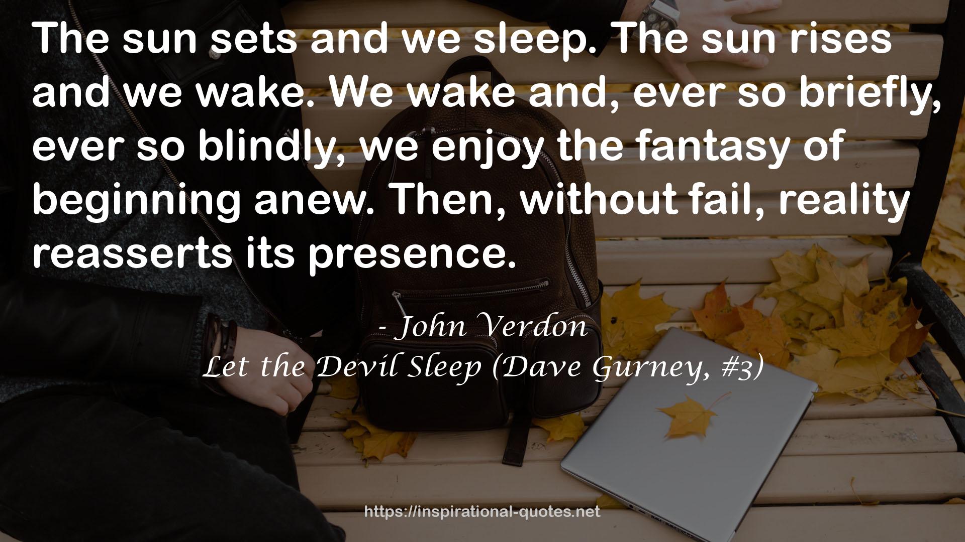Let the Devil Sleep (Dave Gurney, #3) QUOTES