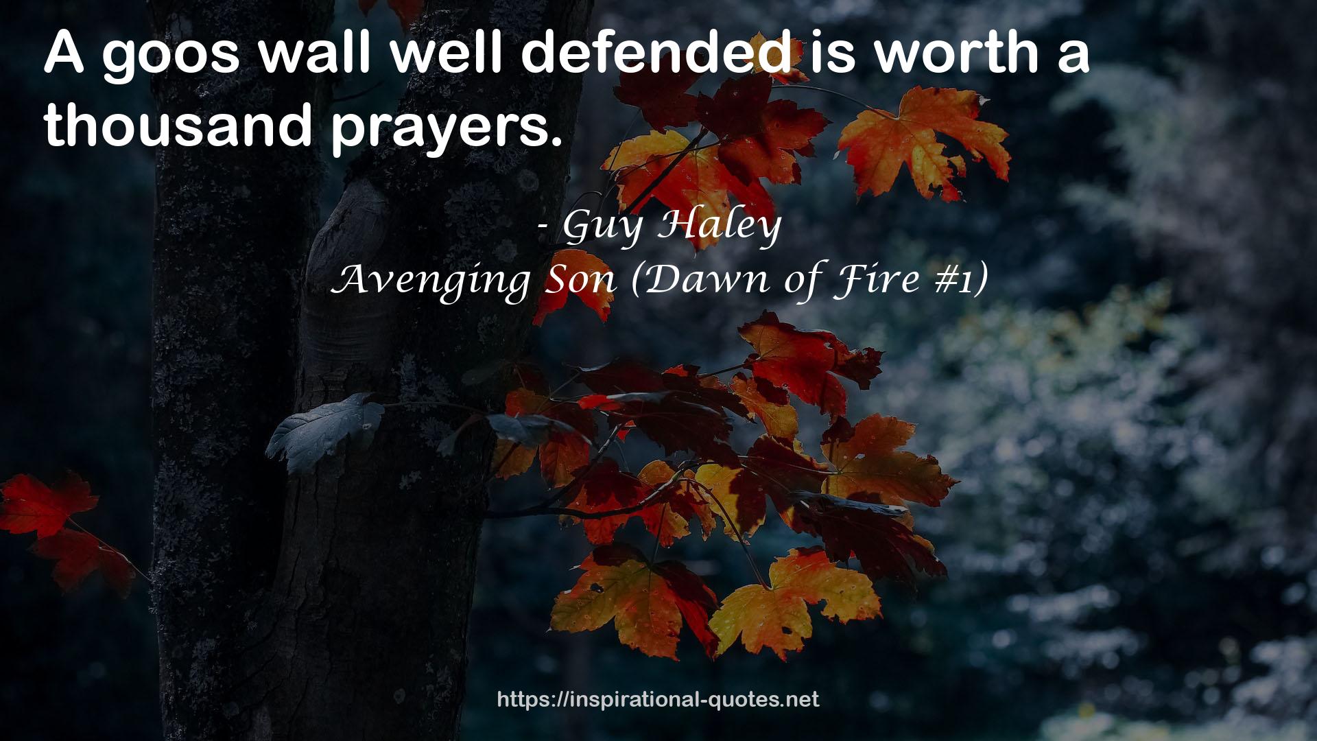 Avenging Son (Dawn of Fire #1) QUOTES