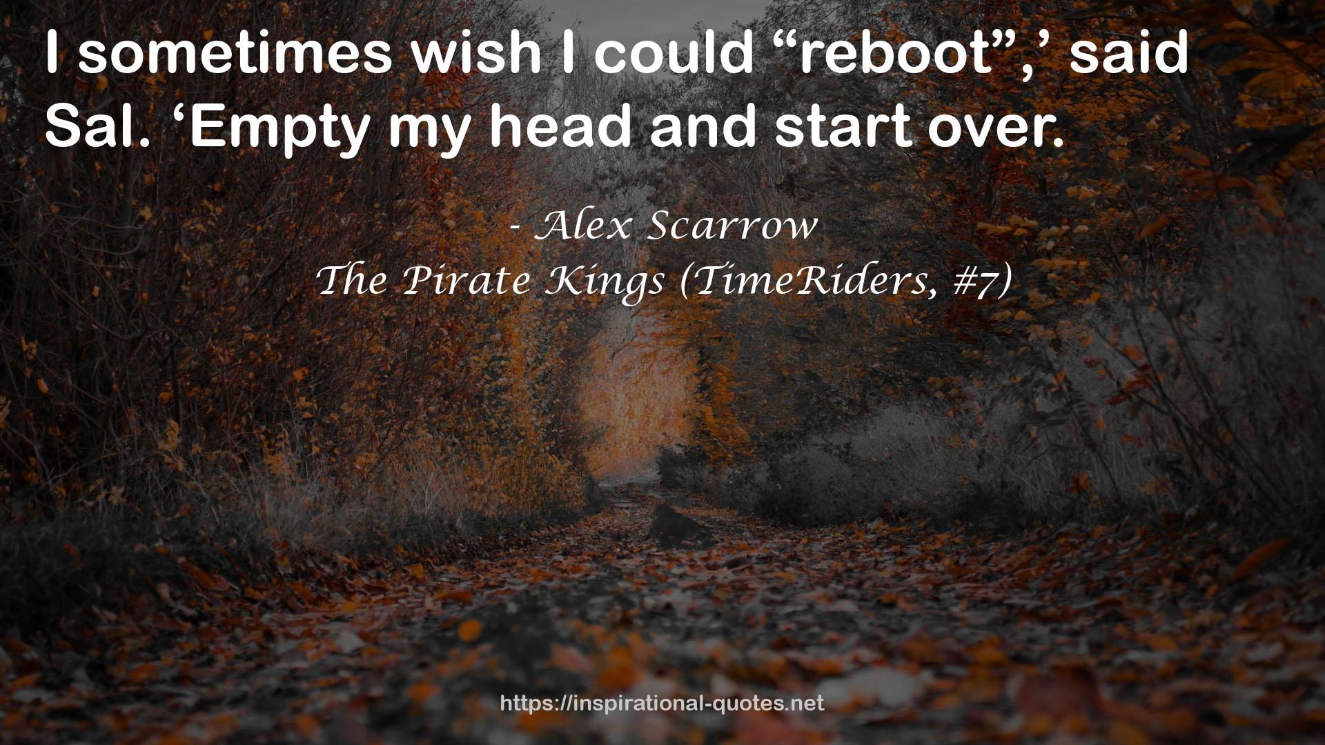 The Pirate Kings (TimeRiders, #7) QUOTES