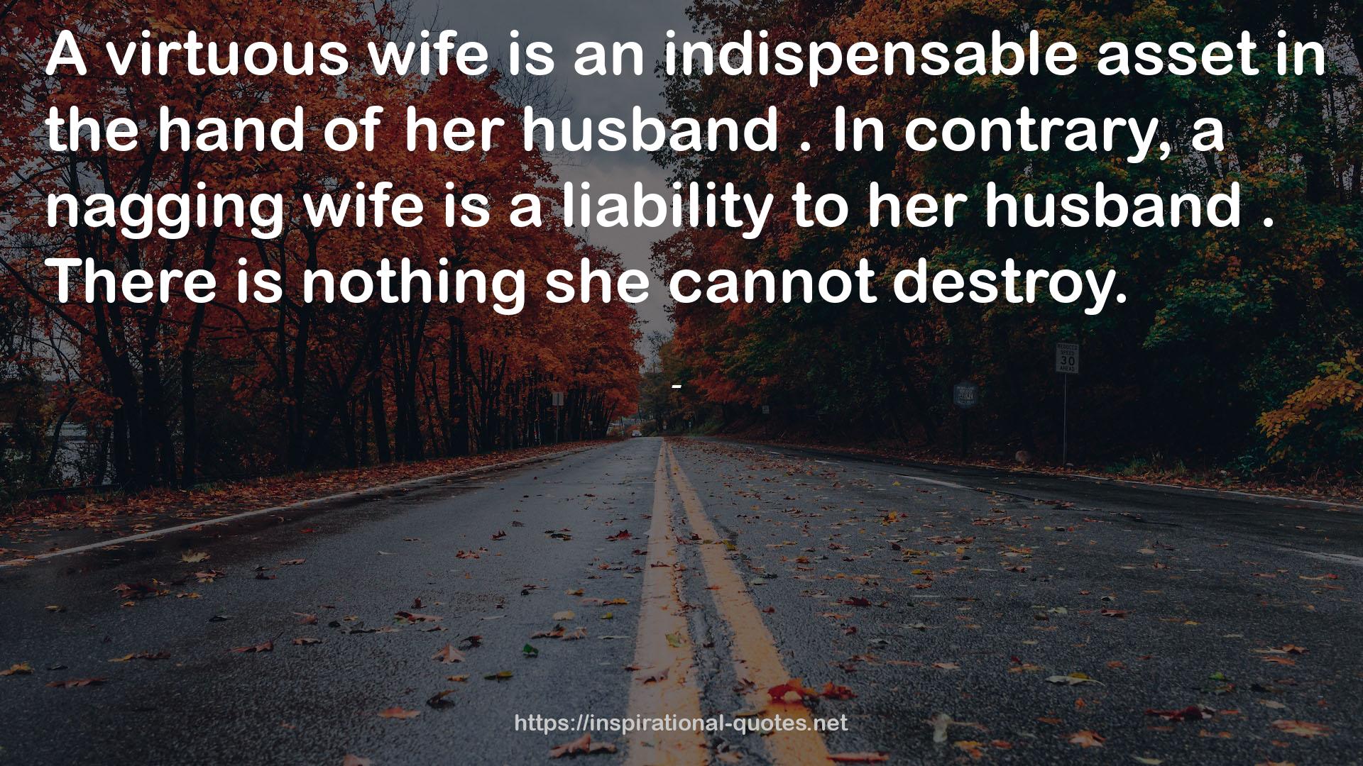 a nagging wife  QUOTES