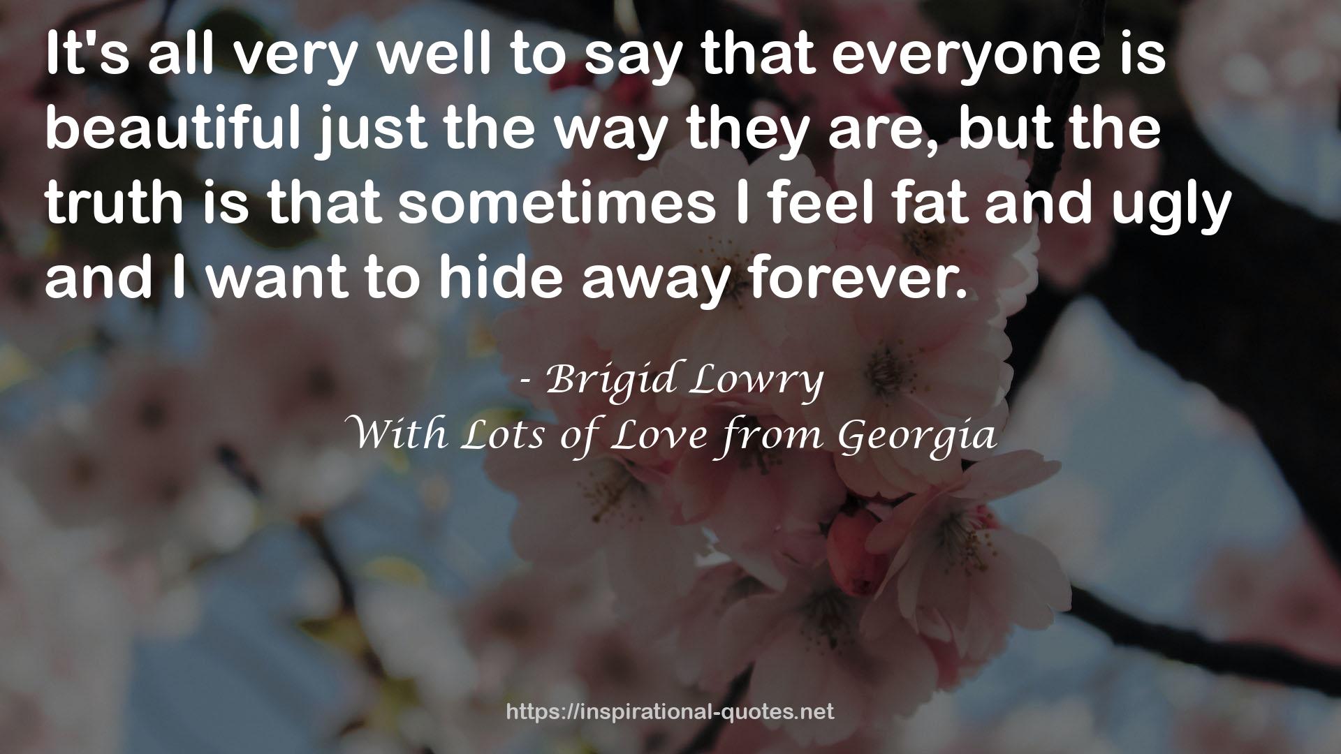 With Lots of Love from Georgia QUOTES