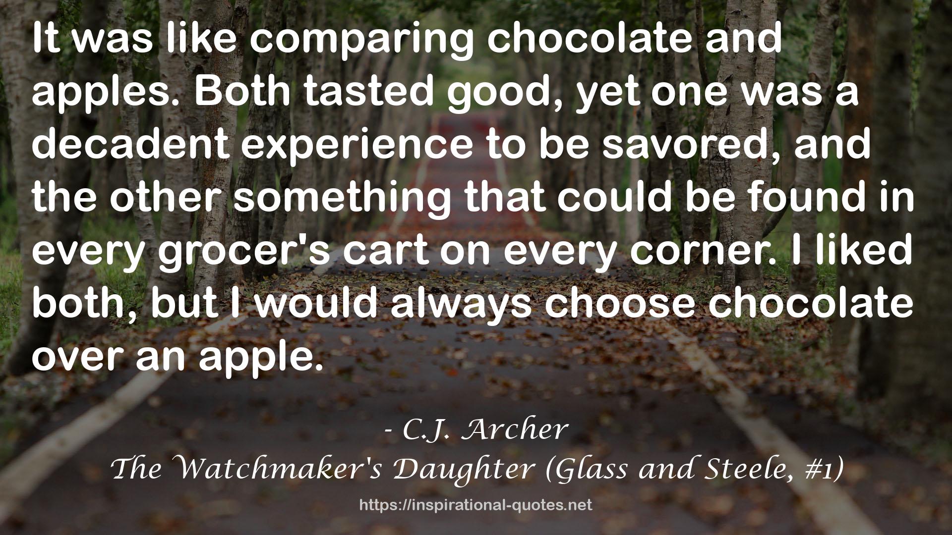 The Watchmaker's Daughter (Glass and Steele, #1) QUOTES