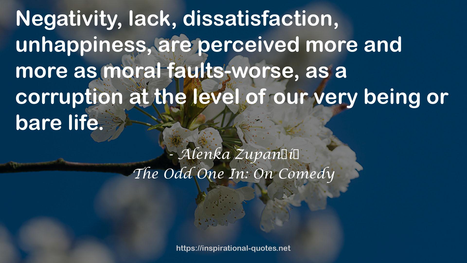 The Odd One In: On Comedy QUOTES