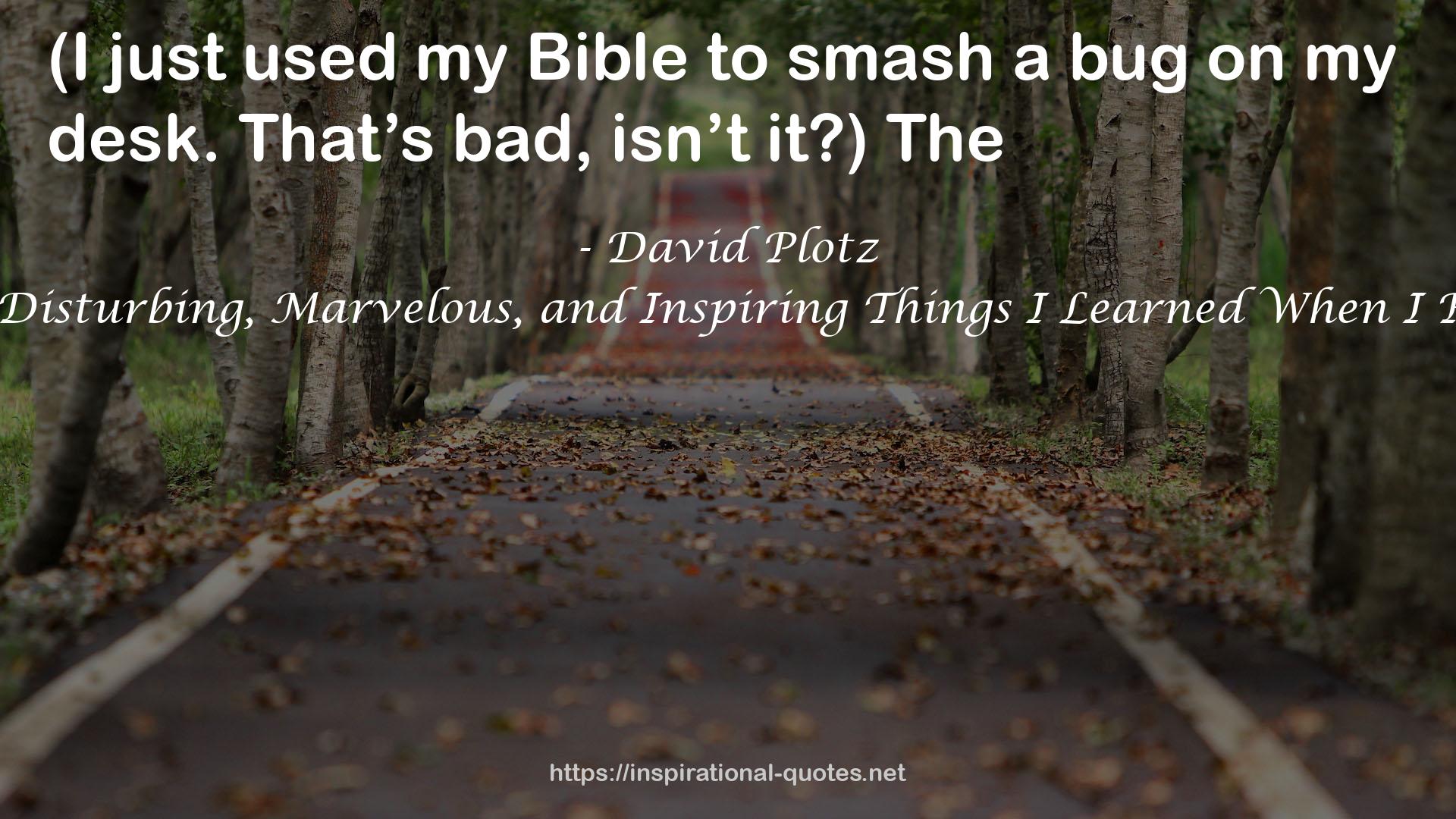 Good Book: The Bizarre, Hilarious, Disturbing, Marvelous, and Inspiring Things I Learned When I Read Every Single Word of the Bible QUOTES