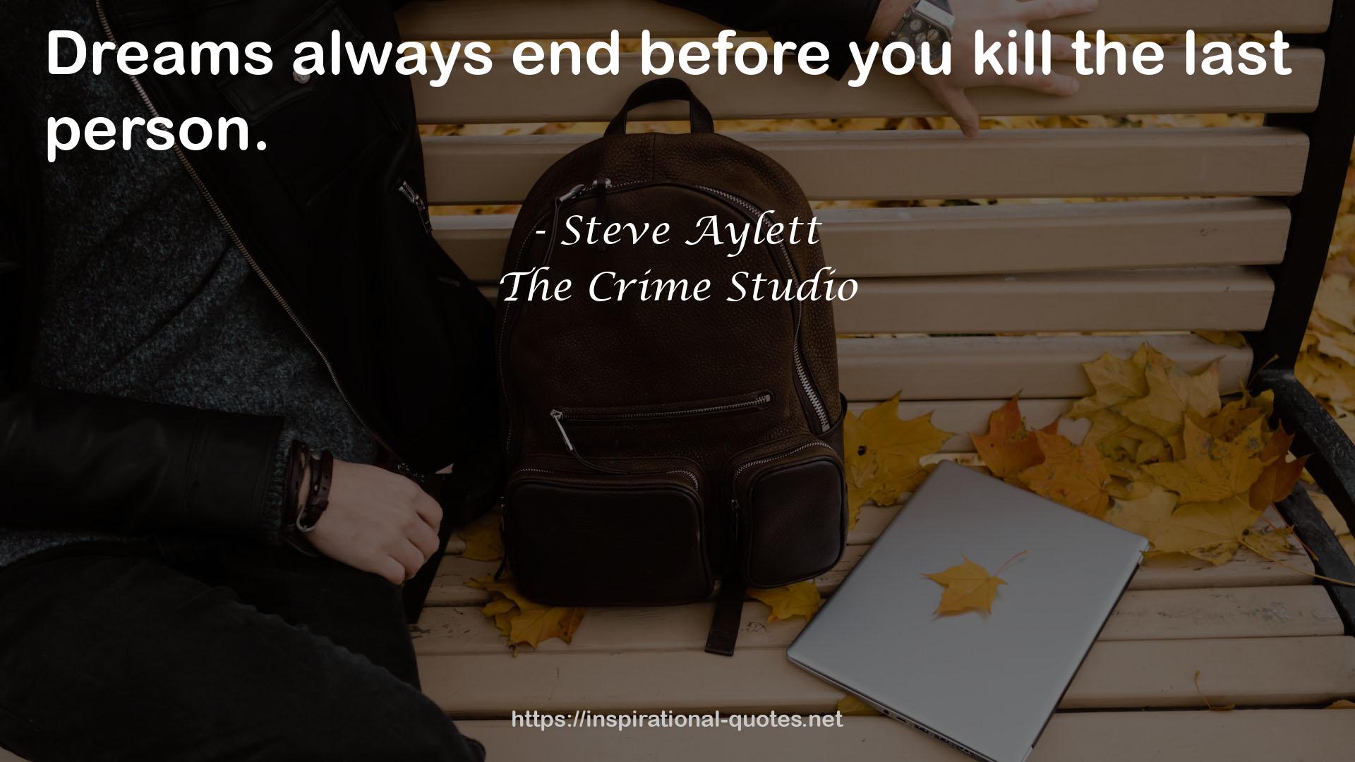 The Crime Studio QUOTES