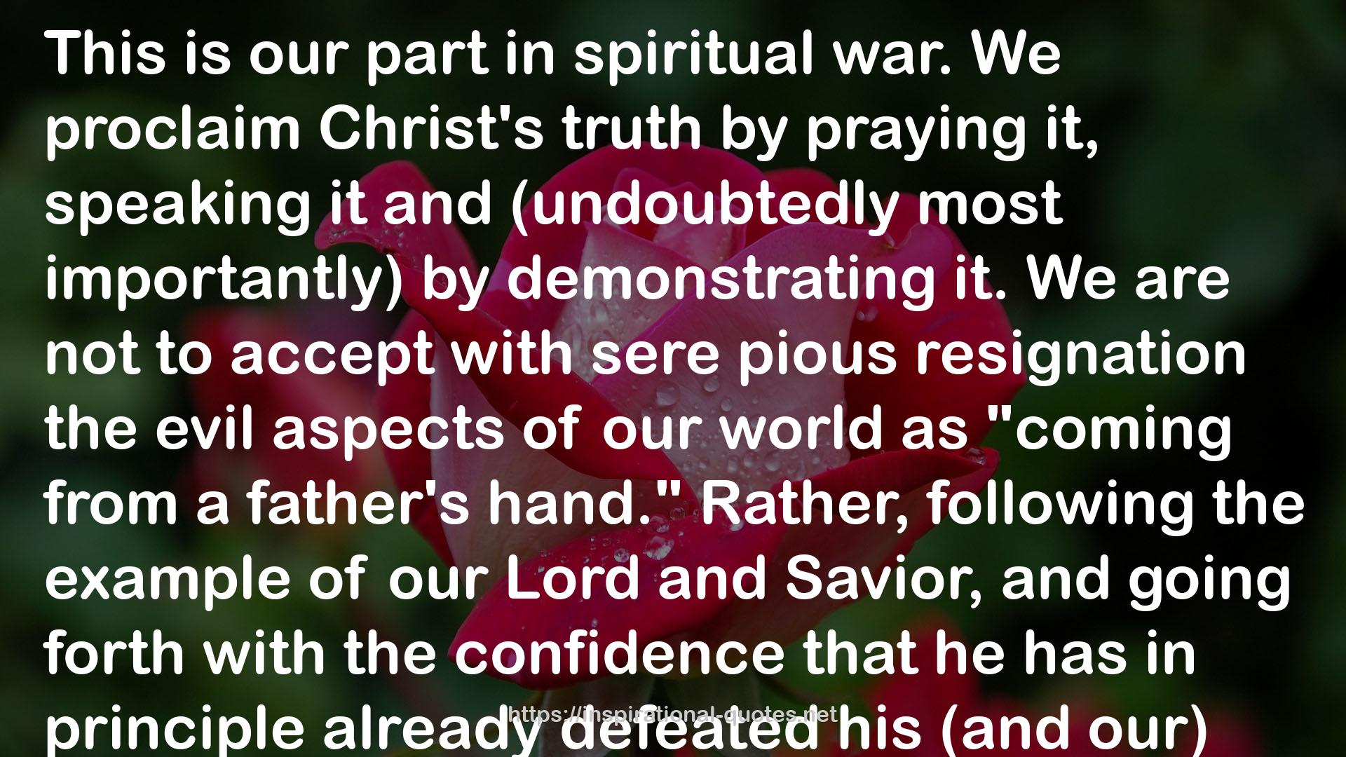 God at War: The Bible & Spiritual Conflict QUOTES