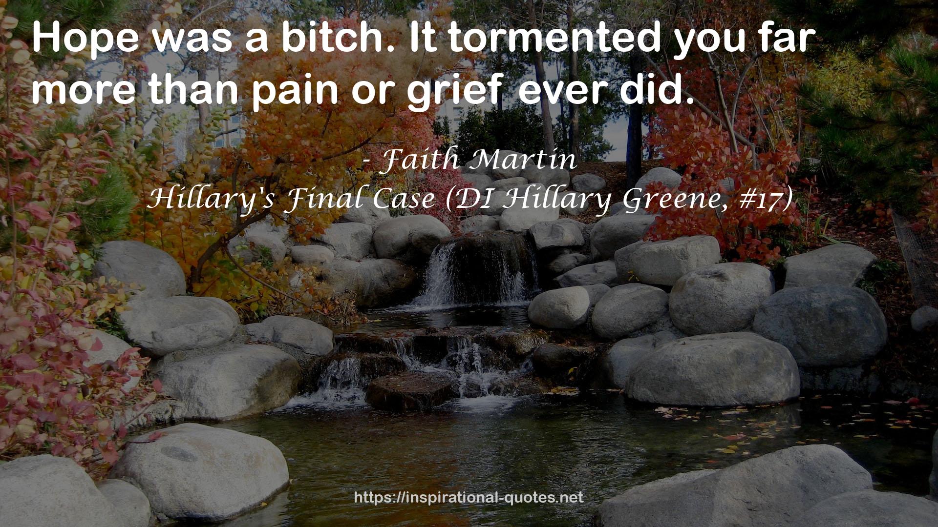 Hillary's Final Case (DI Hillary Greene, #17) QUOTES