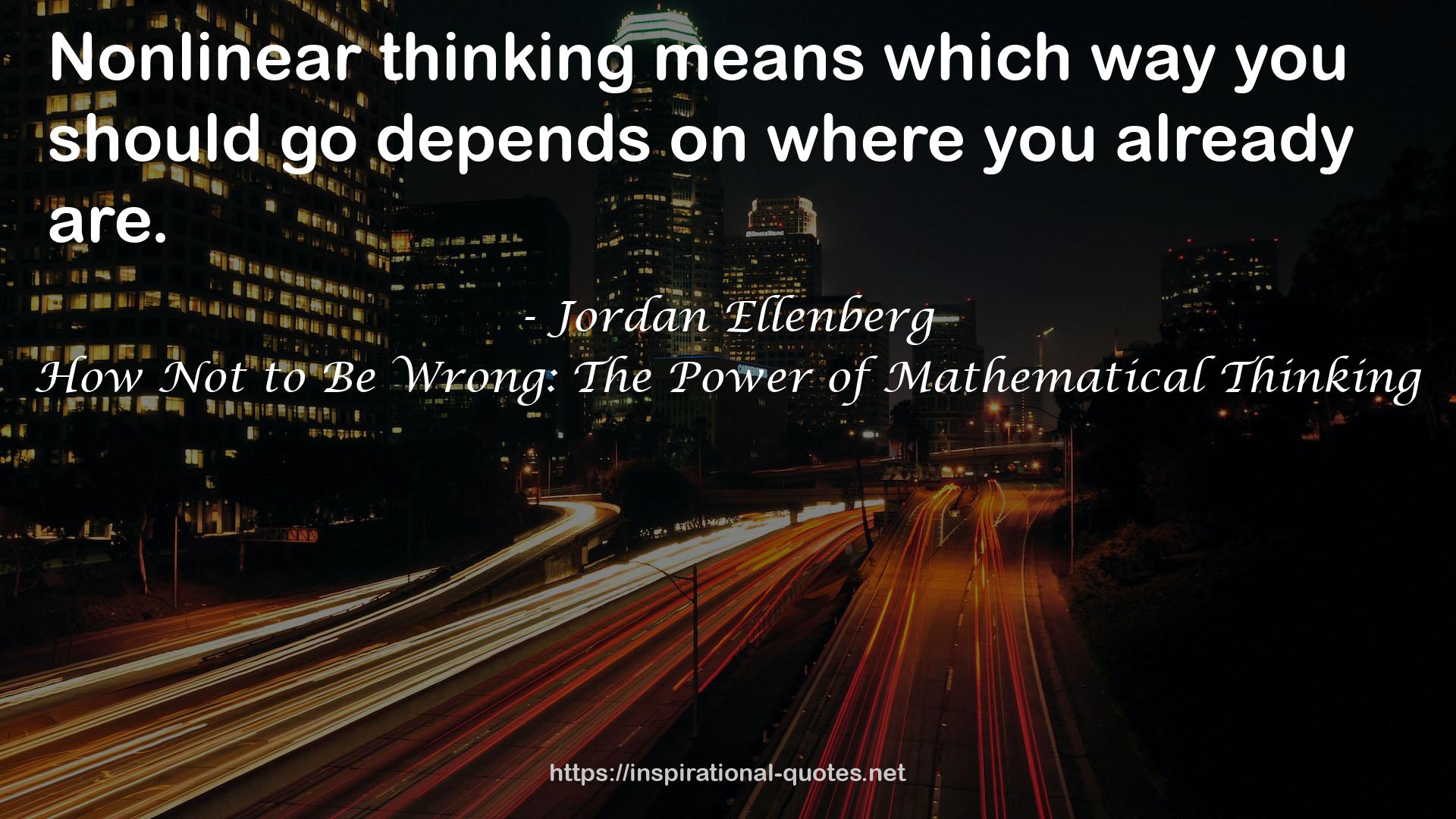 Jordan Ellenberg QUOTES