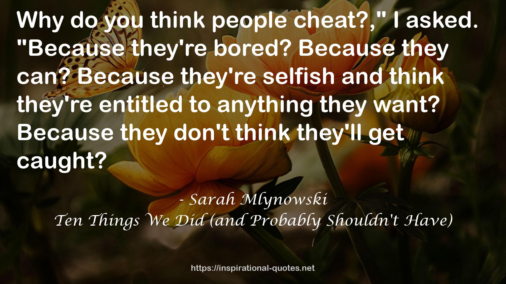 Sarah Mlynowski QUOTES