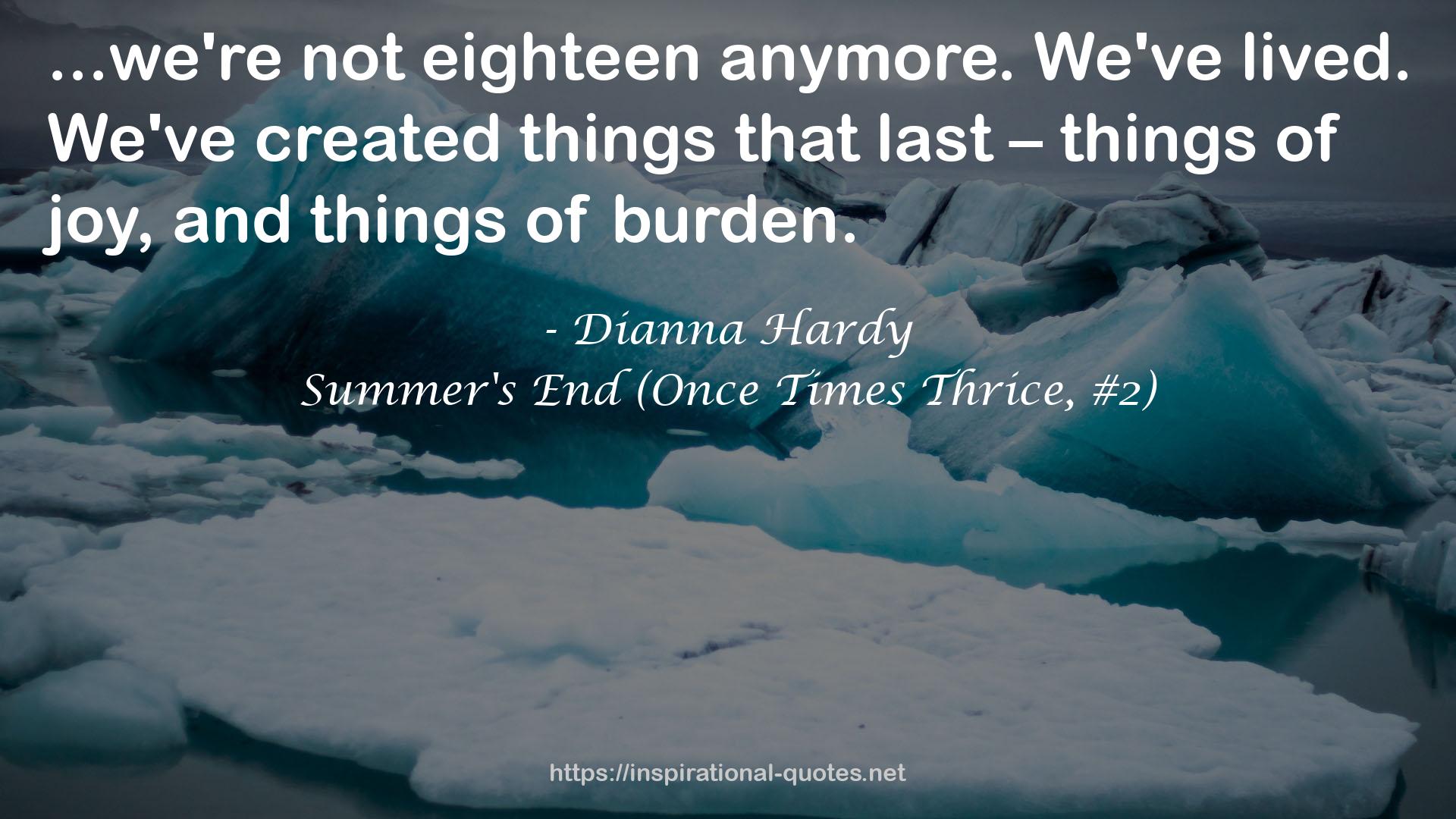 Summer's End (Once Times Thrice, #2) QUOTES