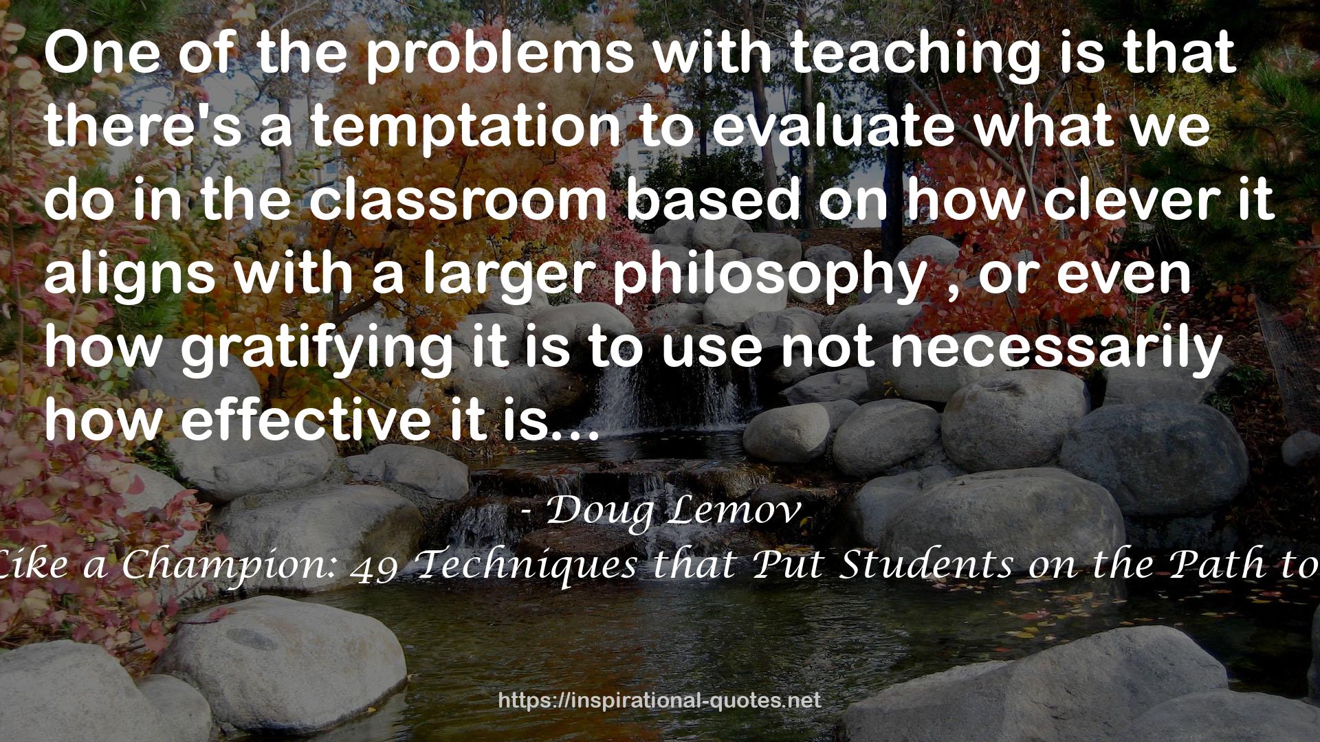 Doug Lemov QUOTES