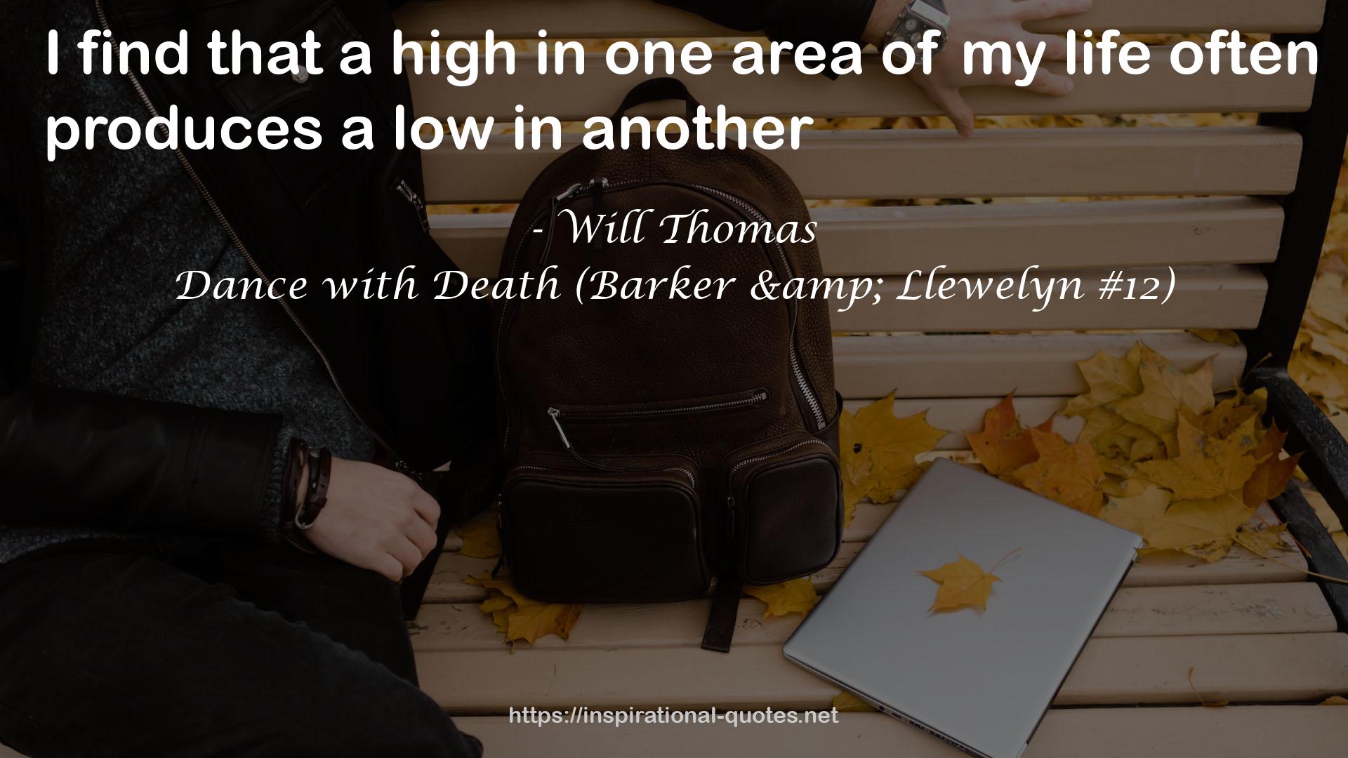 Dance with Death (Barker & Llewelyn #12) QUOTES