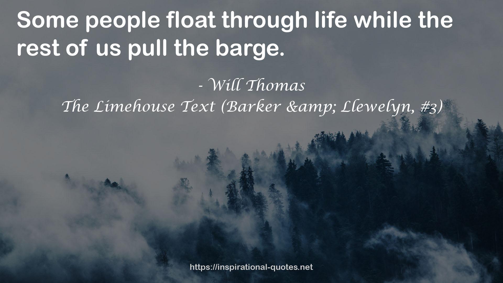 The Limehouse Text (Barker & Llewelyn, #3) QUOTES