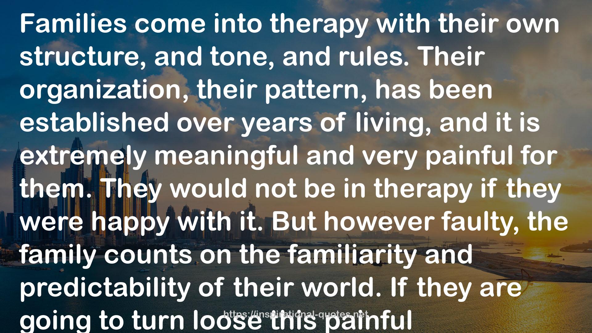 The Family Crucible: The Intense Experience of Family Therapy QUOTES