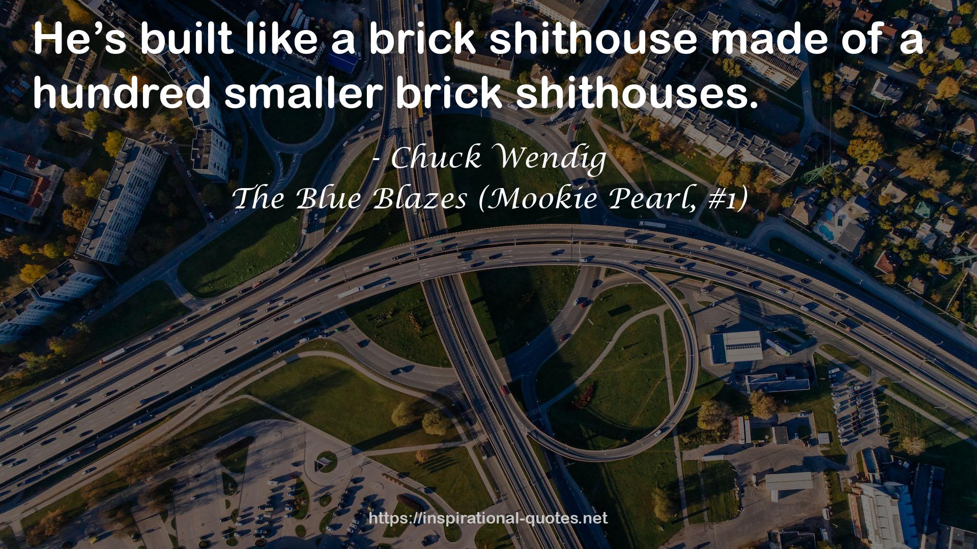 The Blue Blazes (Mookie Pearl, #1) QUOTES