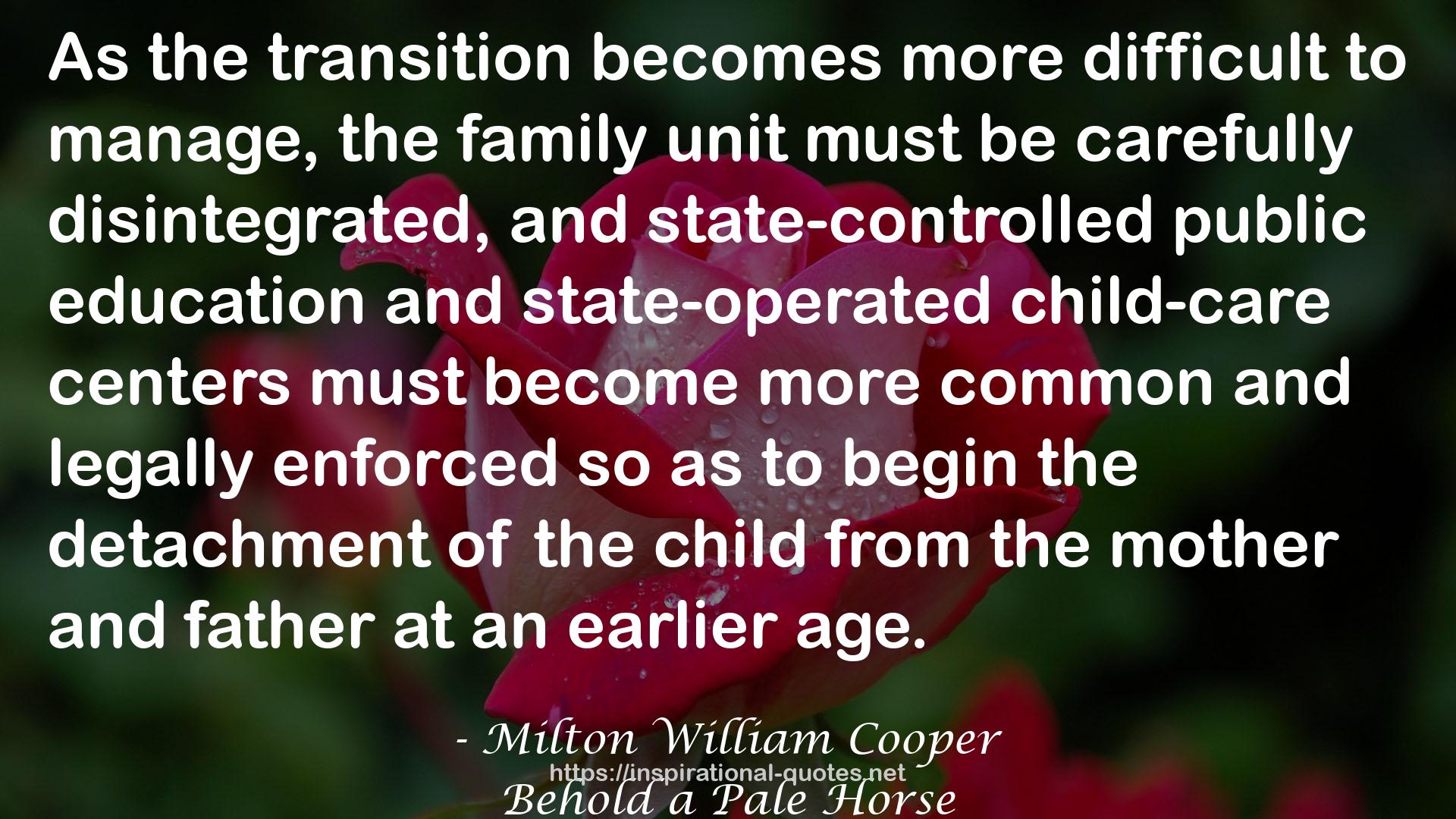Milton William Cooper QUOTES