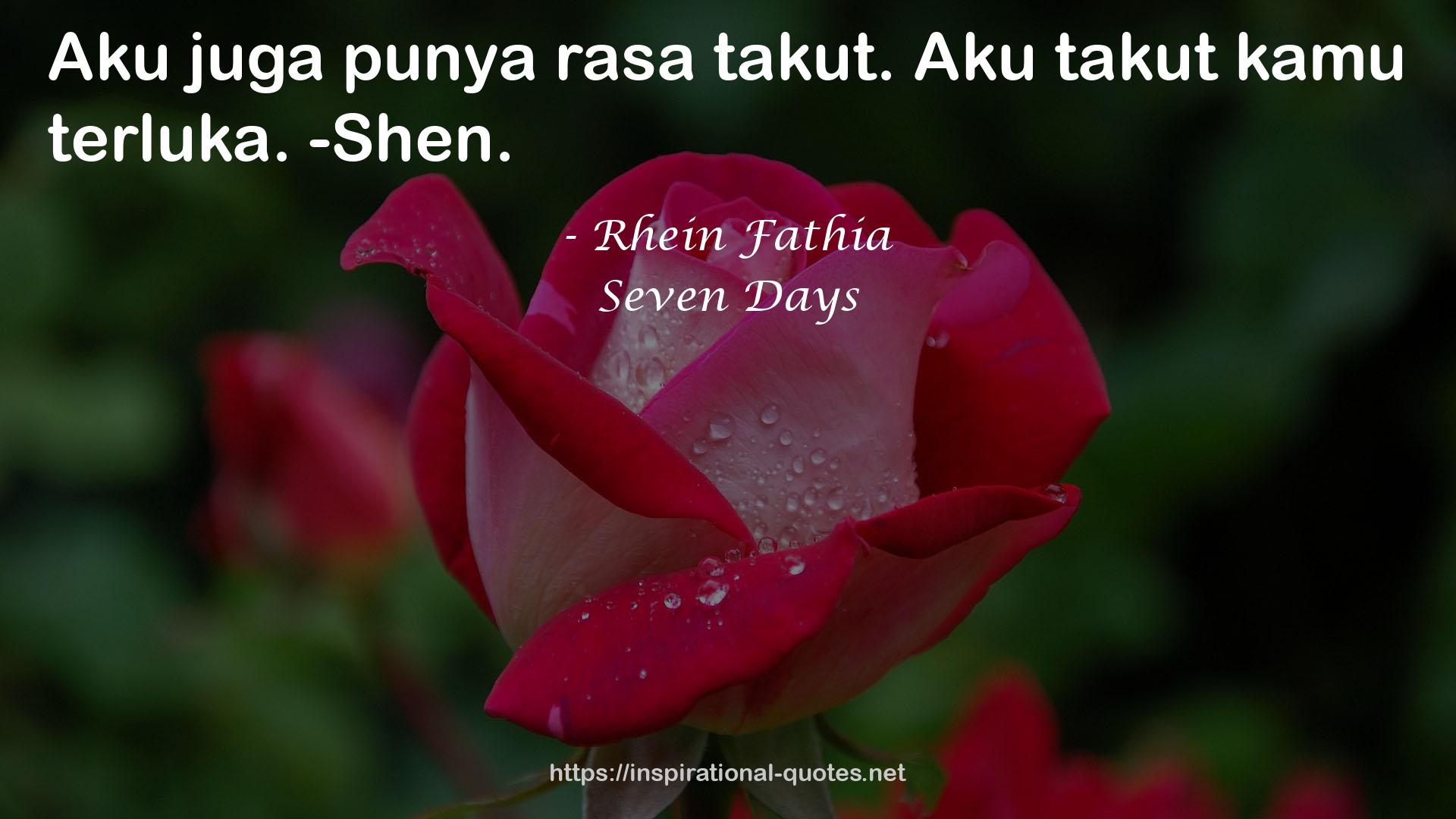 Seven Days QUOTES