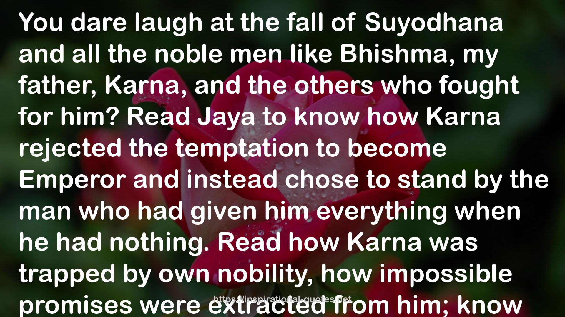 Rise of Kali: Duryodhana's Mahabharata (Epic of the Kaurava Clan #2) QUOTES