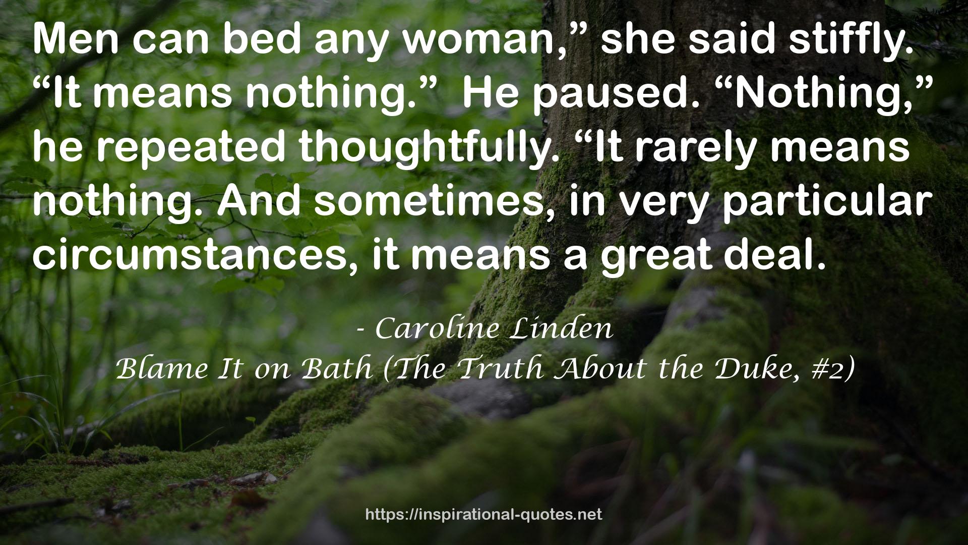 Blame It on Bath (The Truth About the Duke, #2) QUOTES