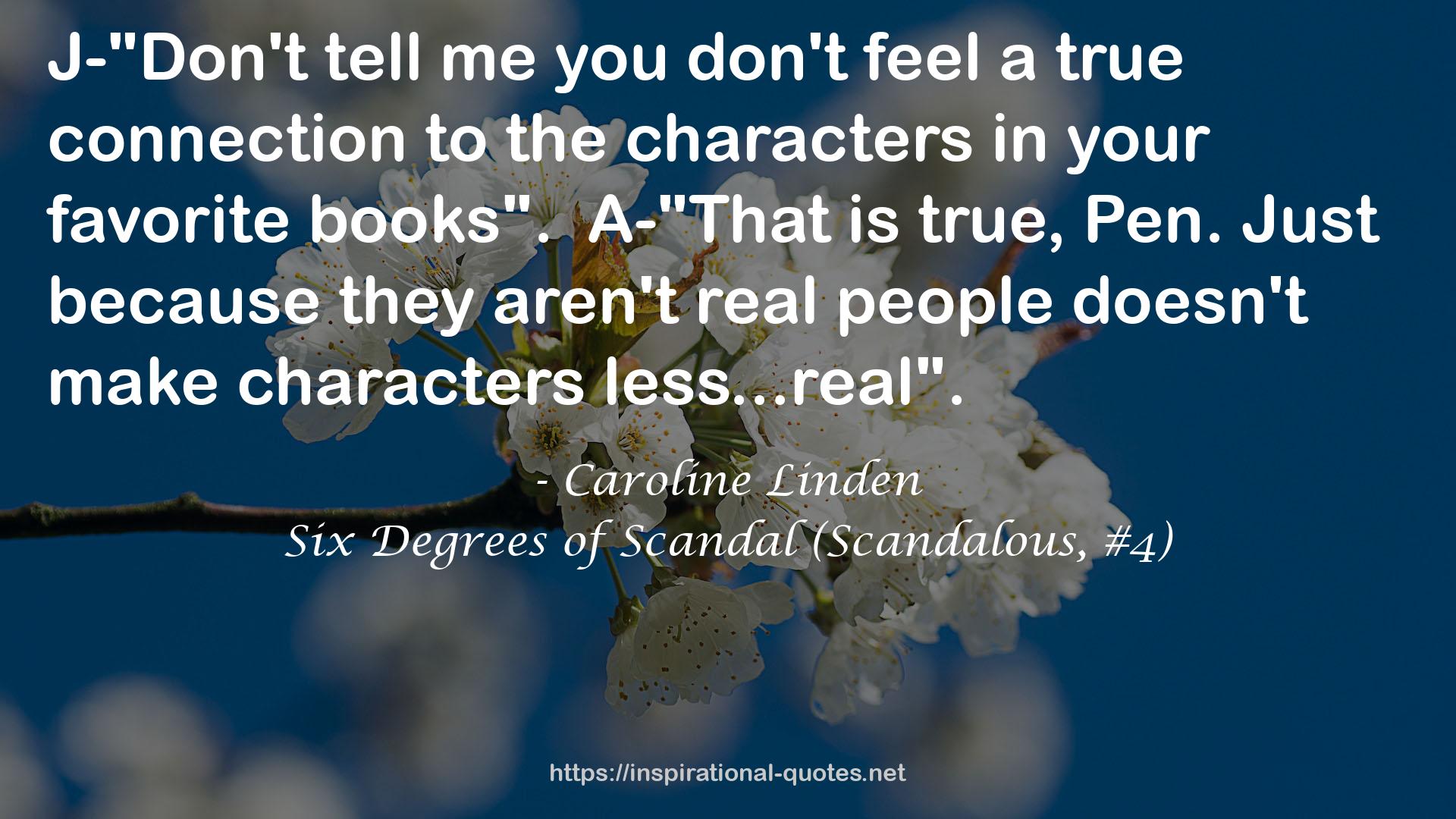 Six Degrees of Scandal (Scandalous, #4) QUOTES