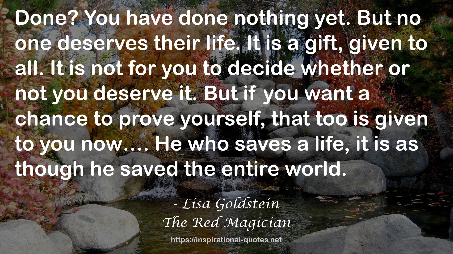 The Red Magician QUOTES