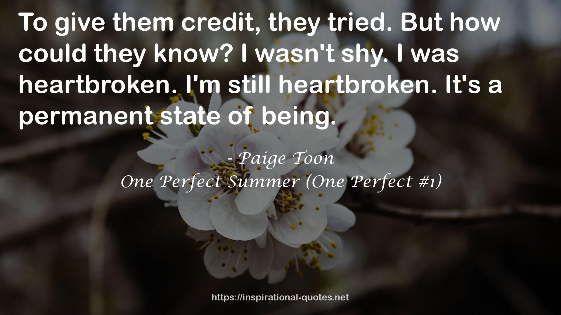 One Perfect Summer (One Perfect #1) QUOTES