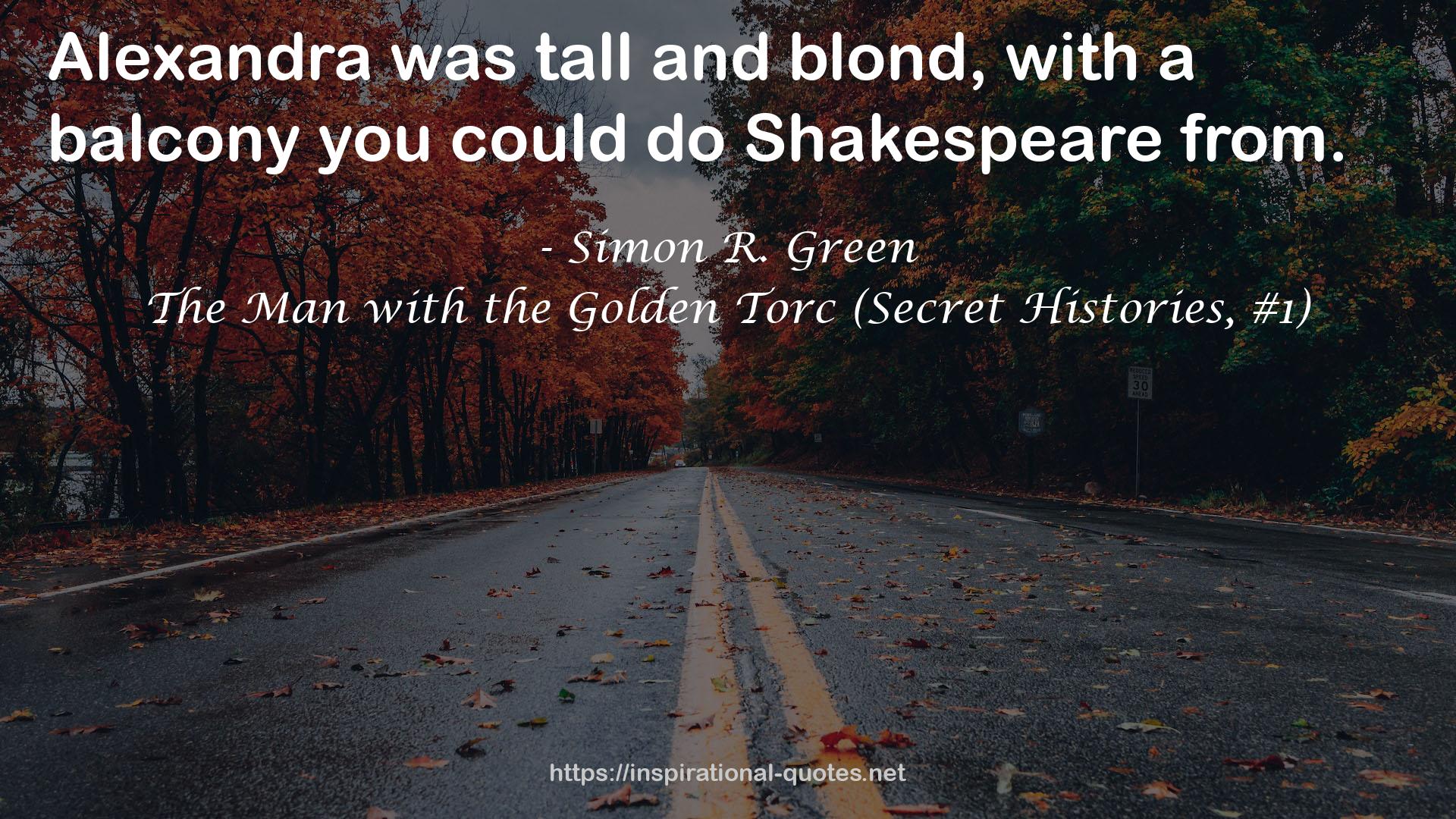 The Man with the Golden Torc (Secret Histories, #1) QUOTES