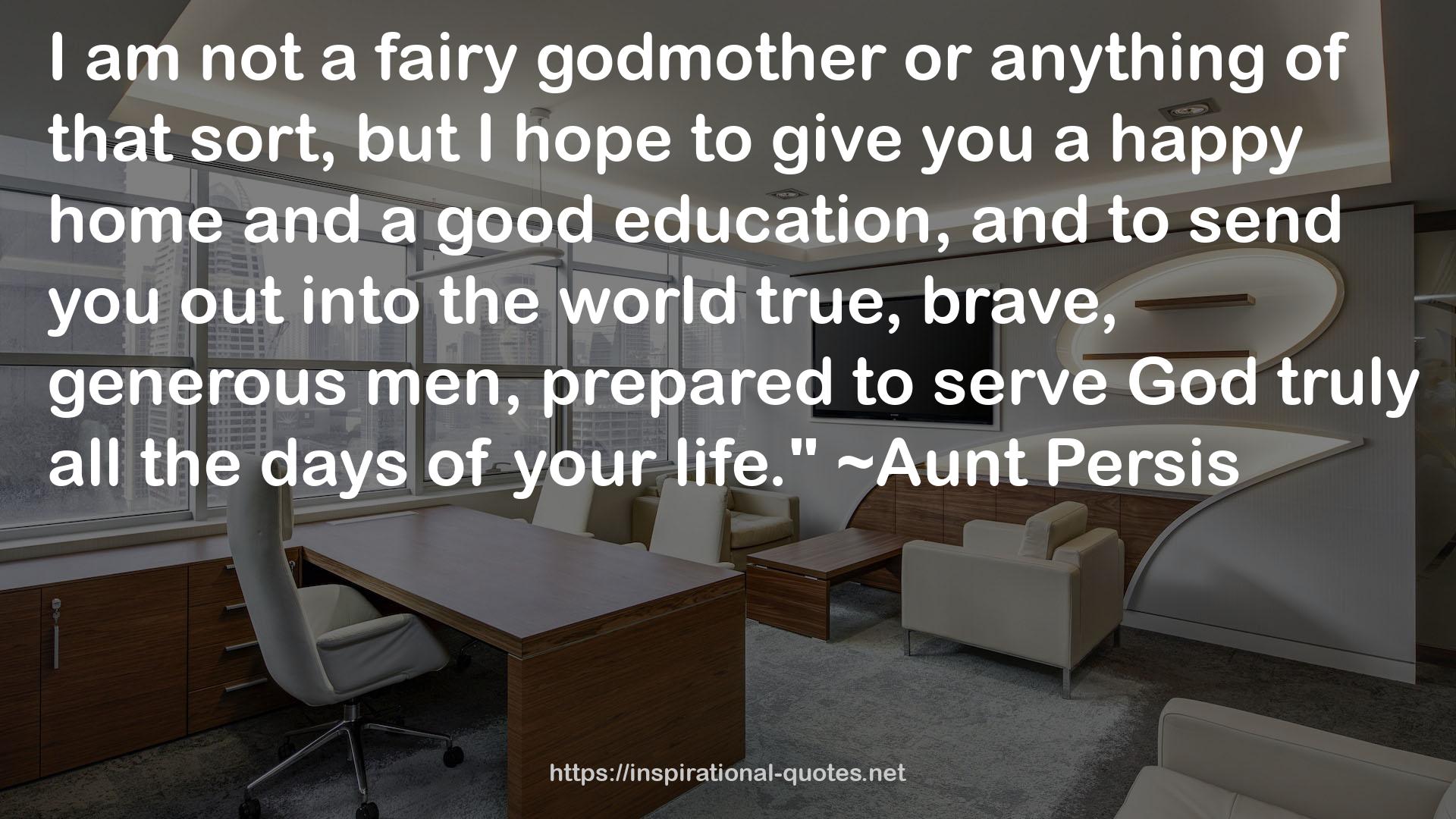 a fairy godmother  QUOTES