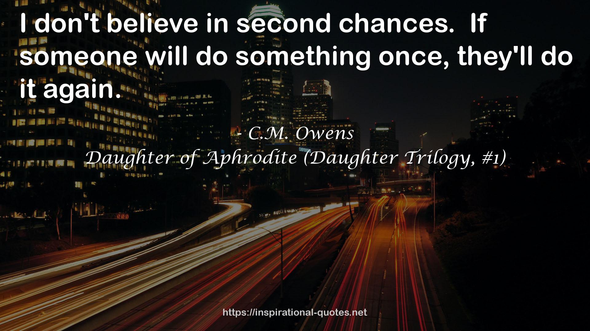 Daughter of Aphrodite (Daughter Trilogy, #1) QUOTES