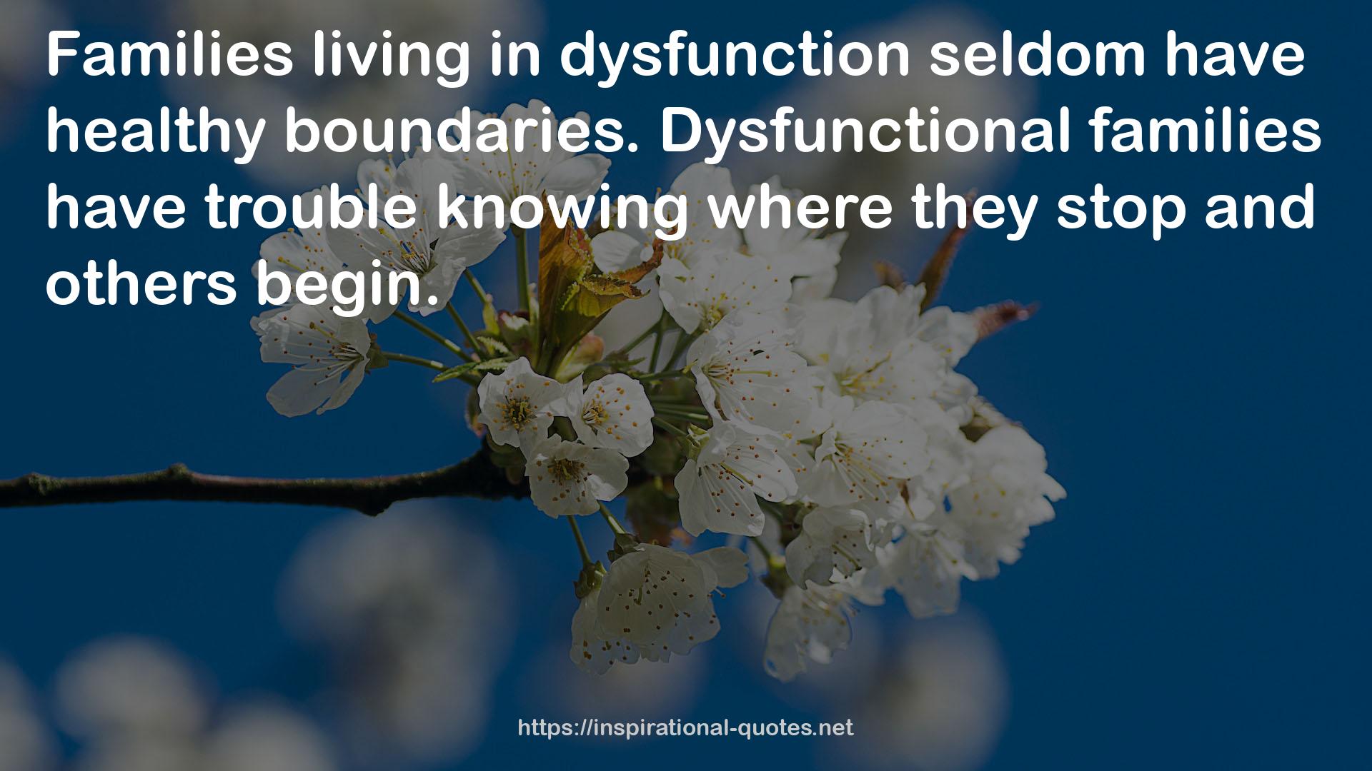 dysfunctional families  QUOTES