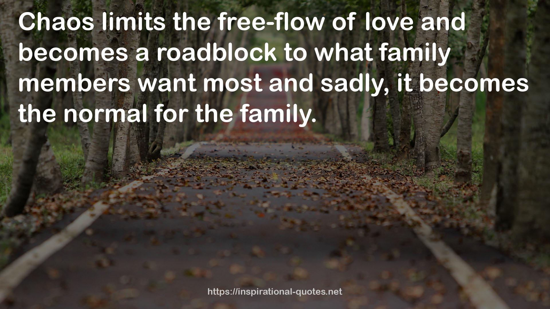 a roadblock  QUOTES