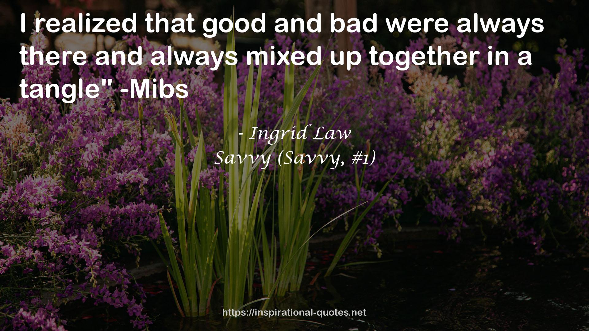 Savvy (Savvy, #1) QUOTES