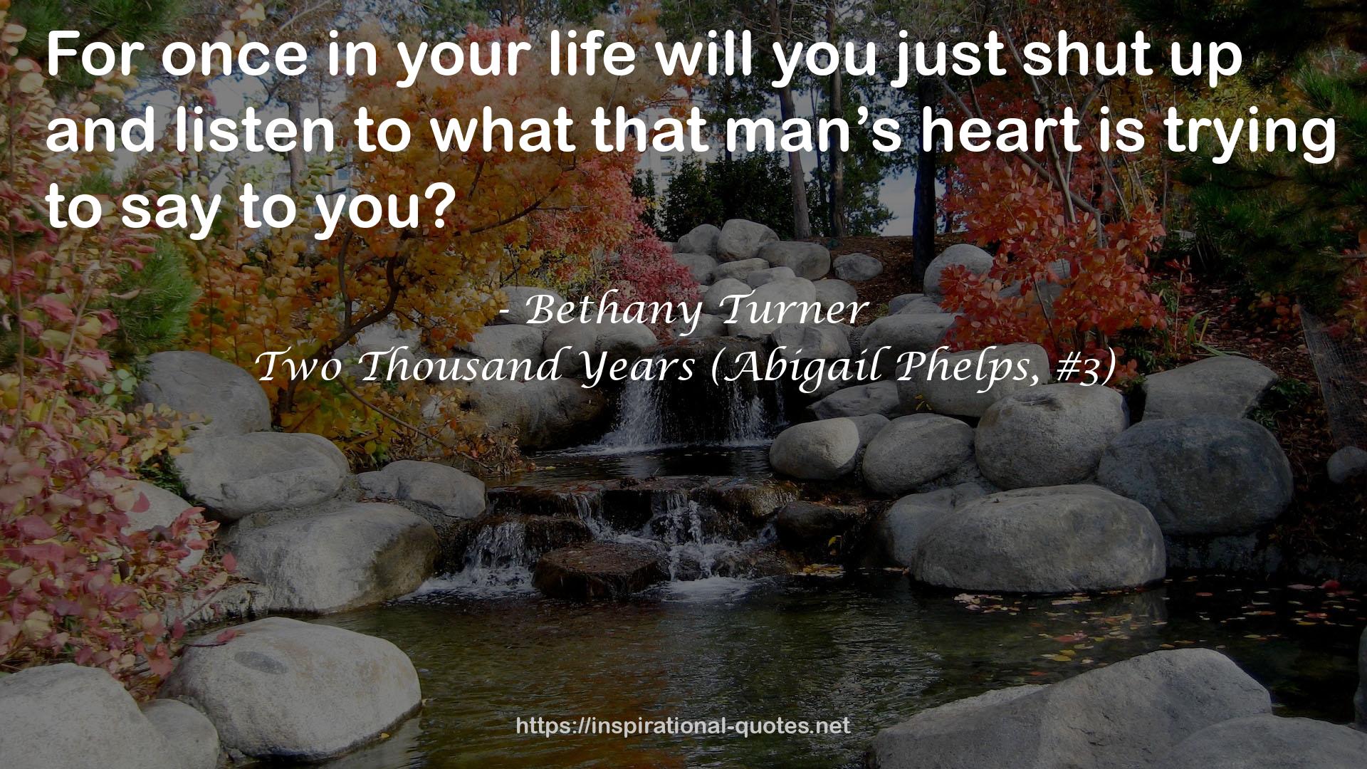 Two Thousand Years (Abigail Phelps, #3) QUOTES