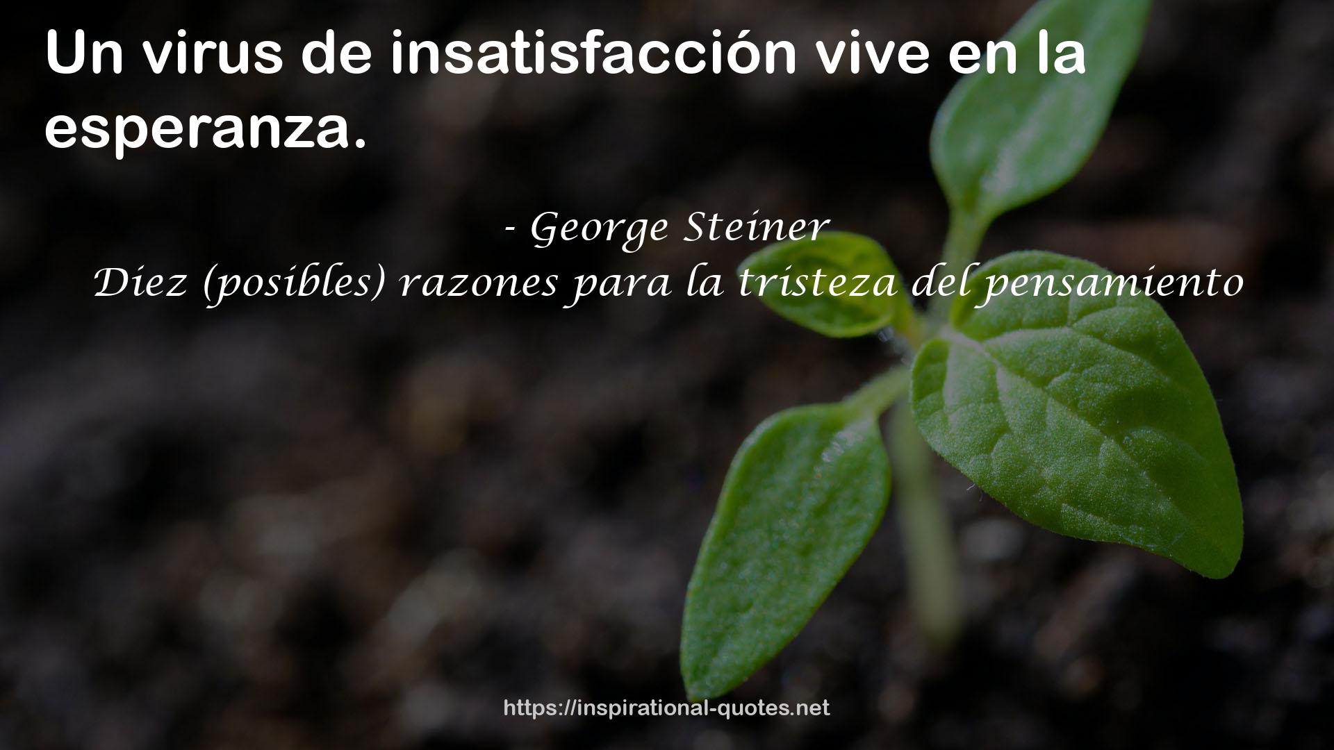 Diez (posibles) razones para la tristeza del pensamiento QUOTES