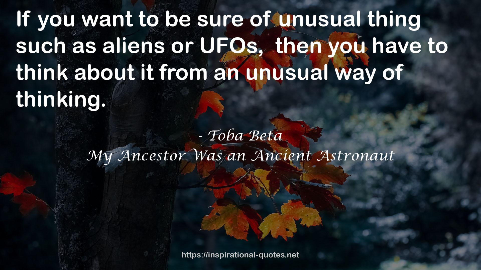 unusual thing  QUOTES