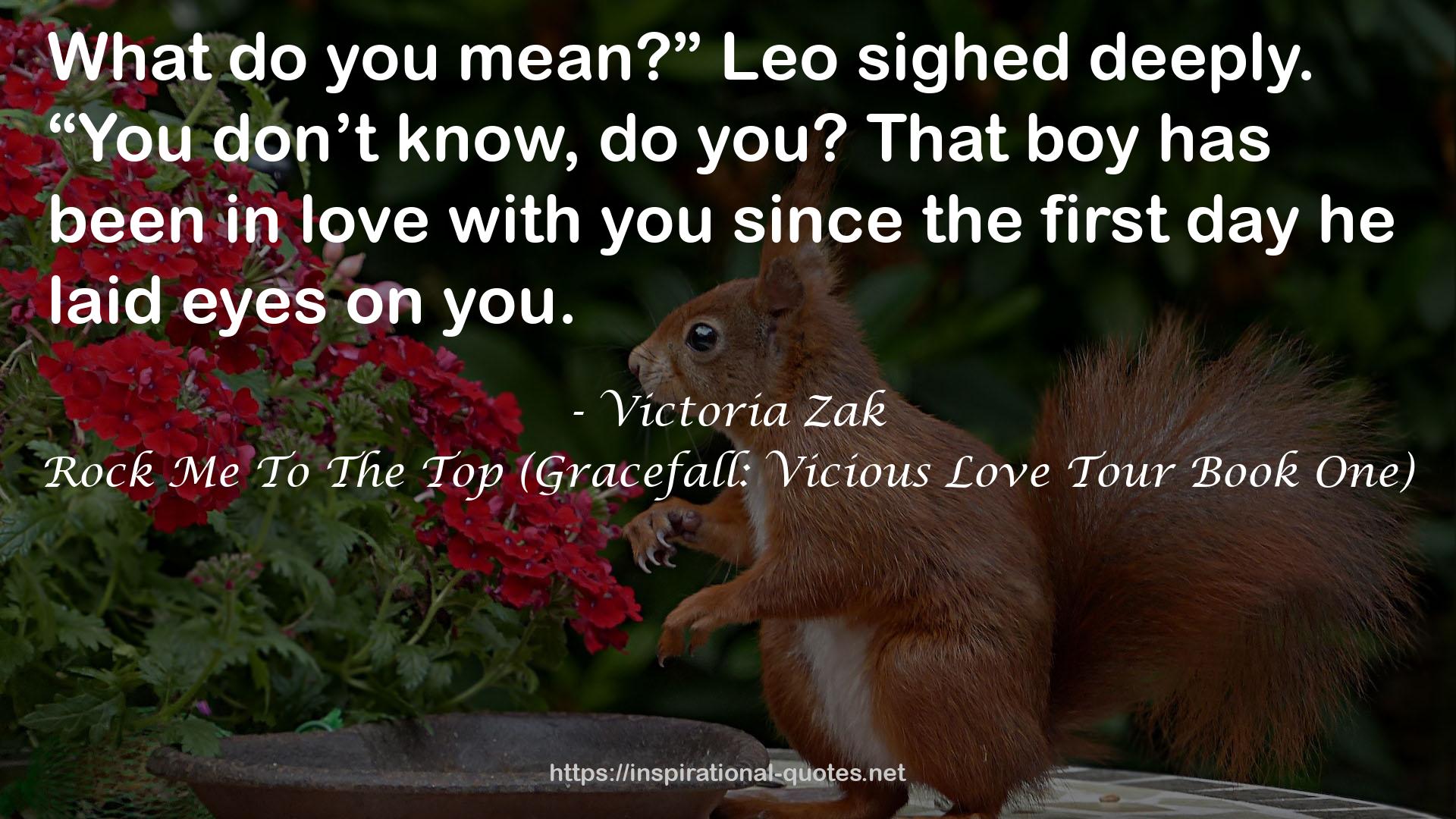 Rock Me To The Top (Gracefall: Vicious Love Tour Book One) QUOTES