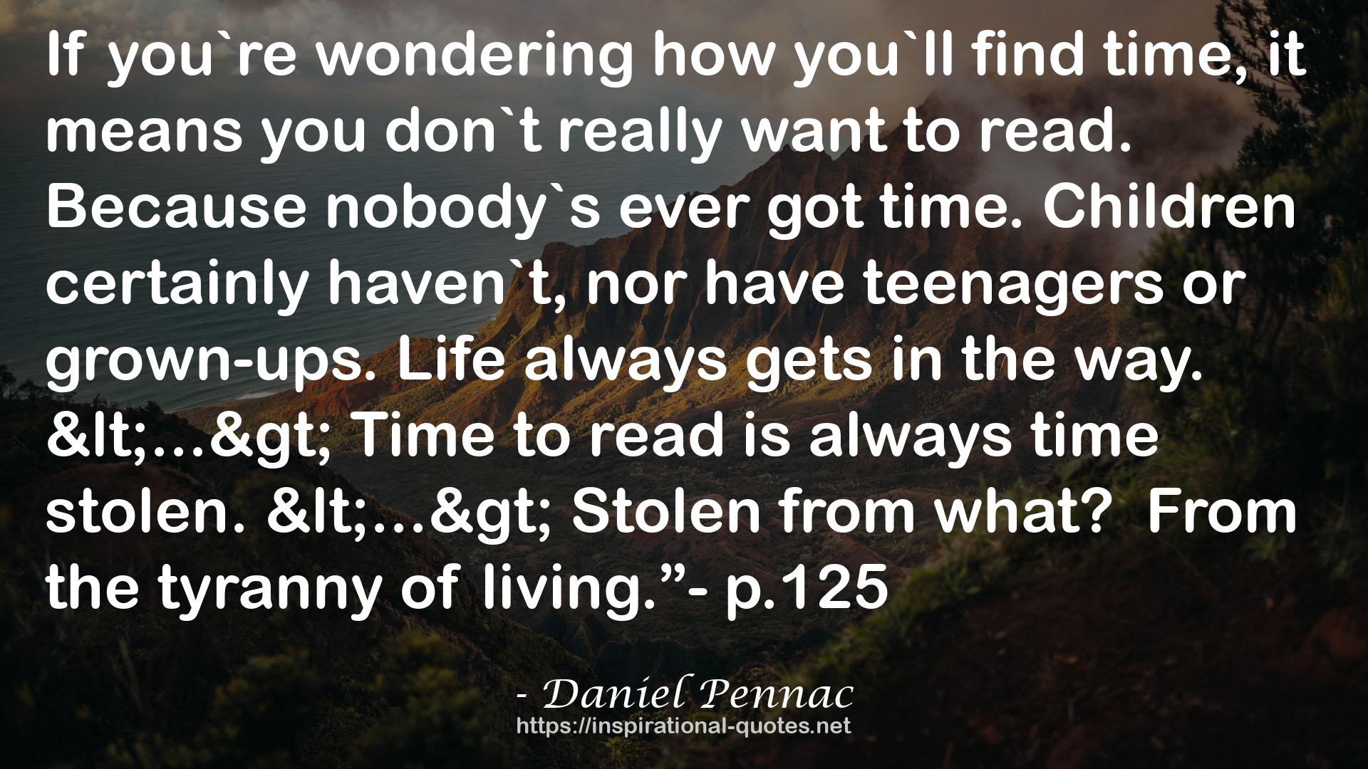 Daniel Pennac QUOTES