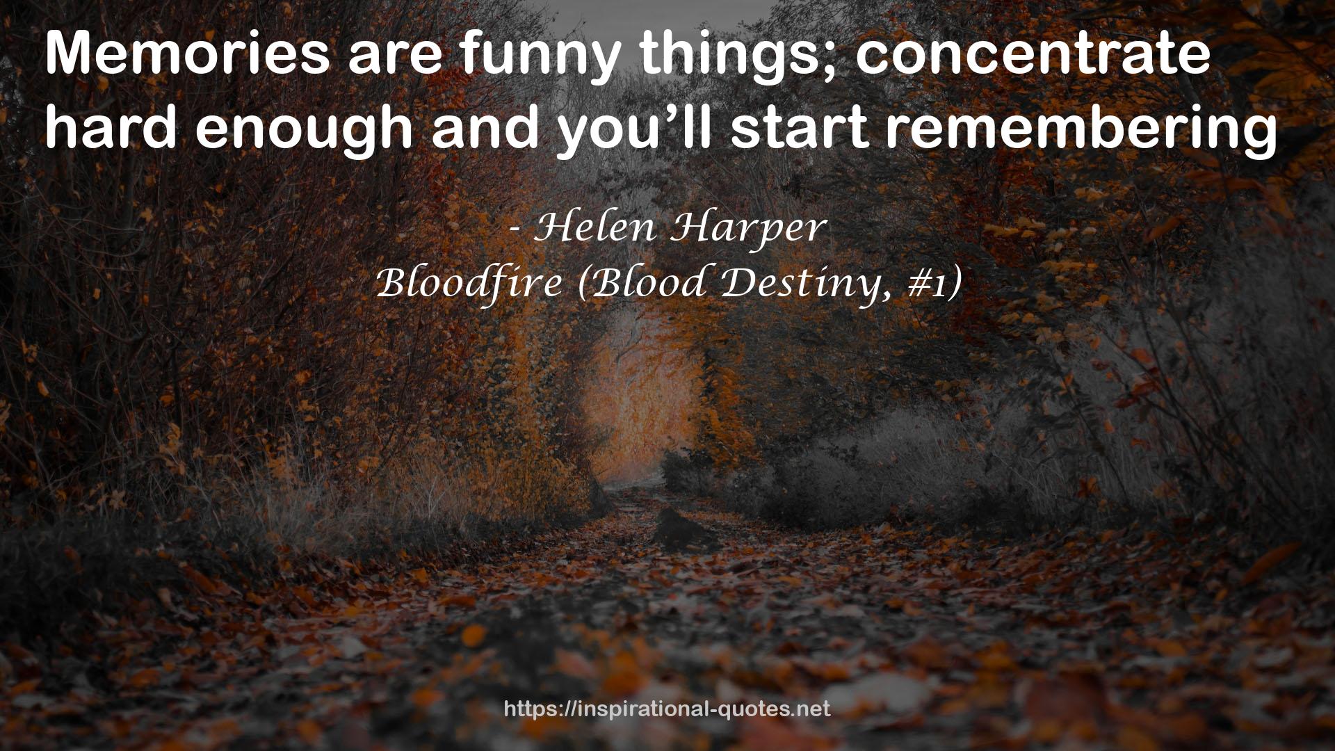 Bloodfire (Blood Destiny, #1) QUOTES