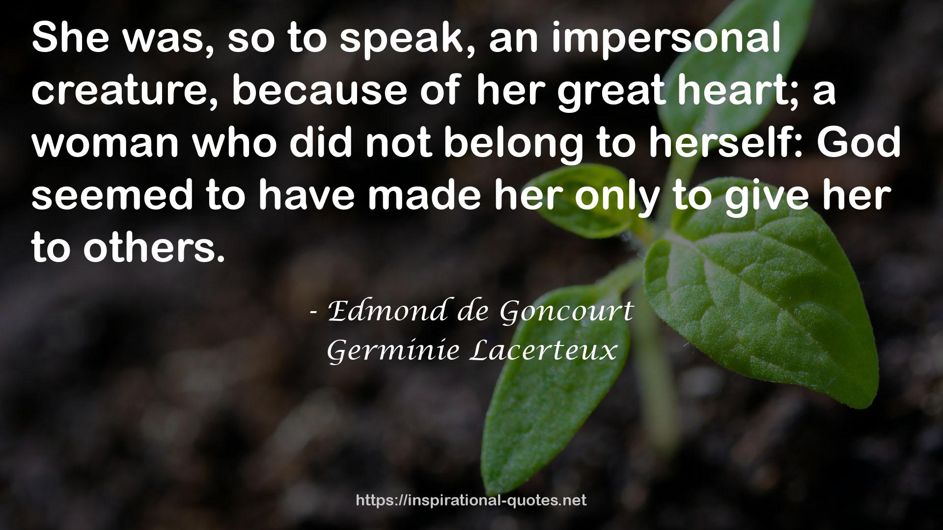 Germinie Lacerteux QUOTES