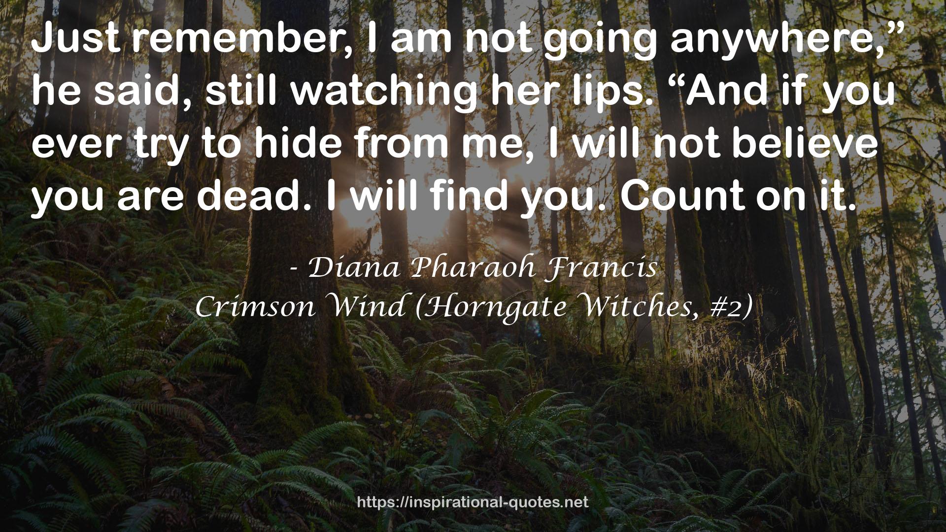 Crimson Wind (Horngate Witches, #2) QUOTES