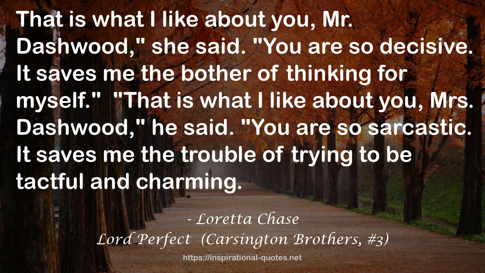 Lord Perfect  (Carsington Brothers, #3) QUOTES