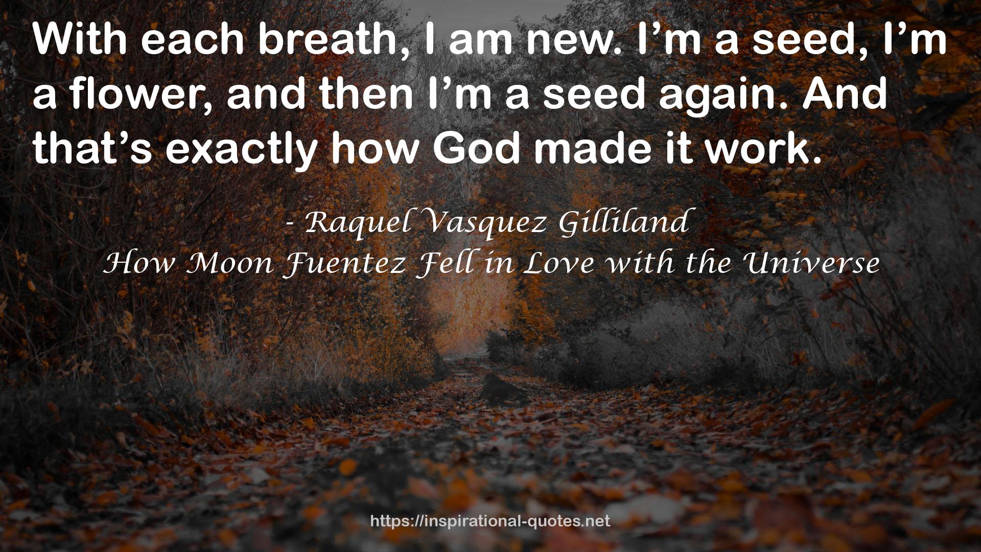 How Moon Fuentez Fell in Love with the Universe QUOTES