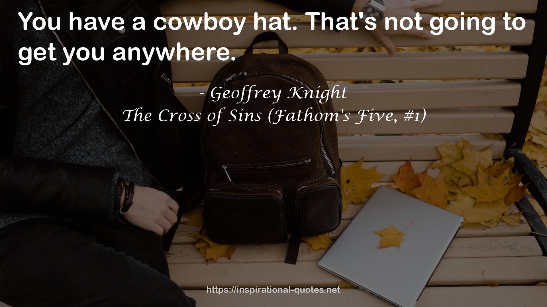 The Cross of Sins (Fathom's Five, #1) QUOTES