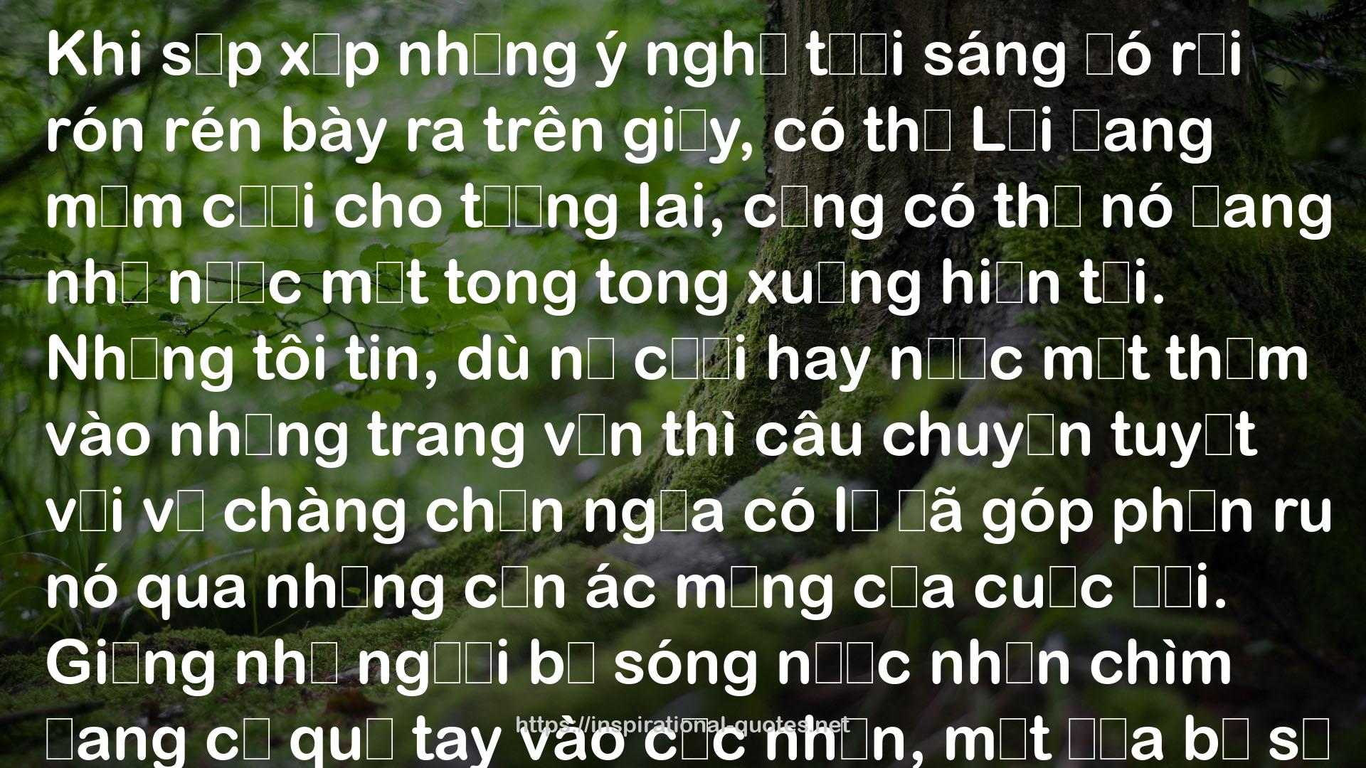 Lá nằm trong lá QUOTES